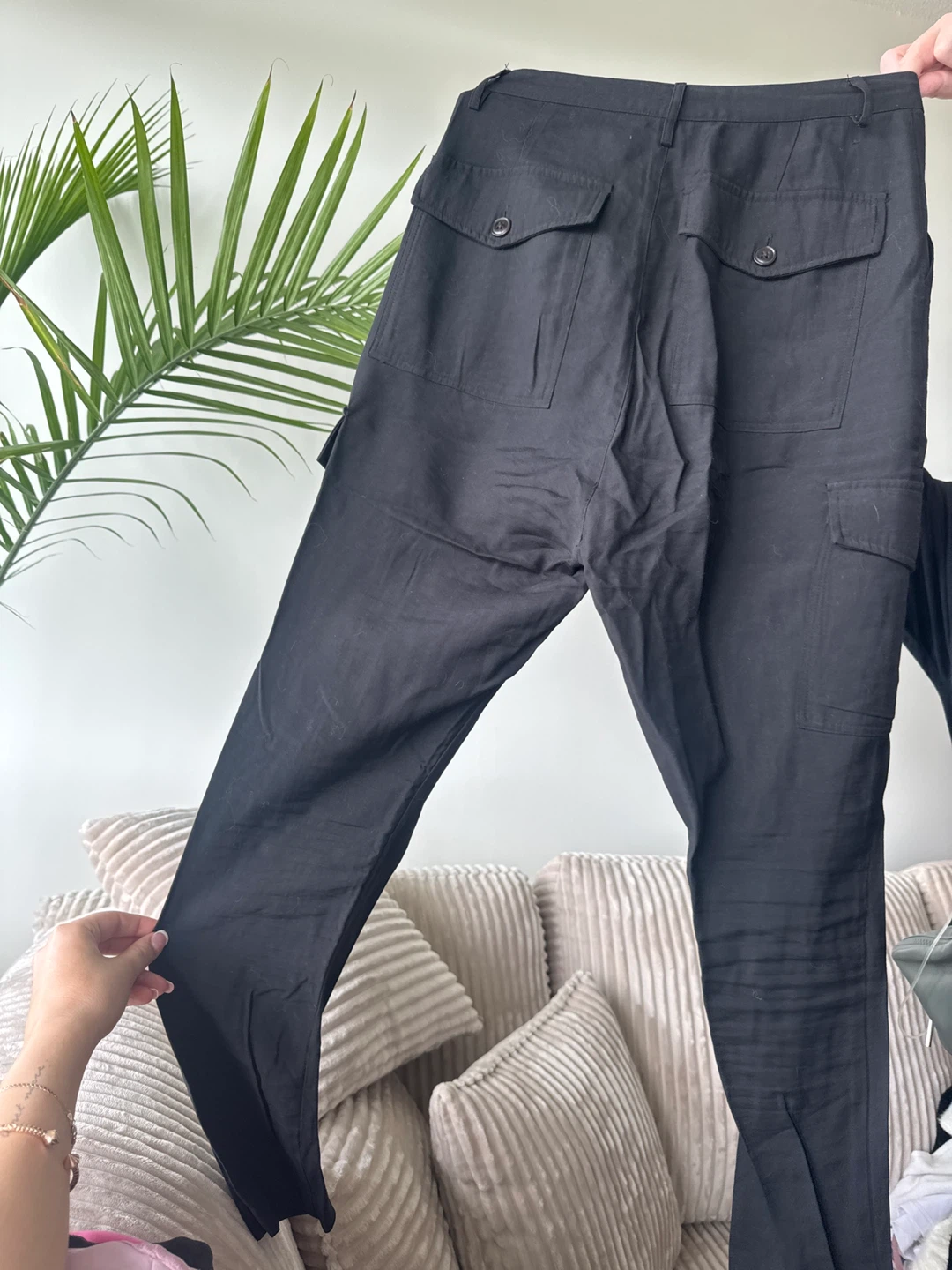 Black Cargo Pants - photo 2