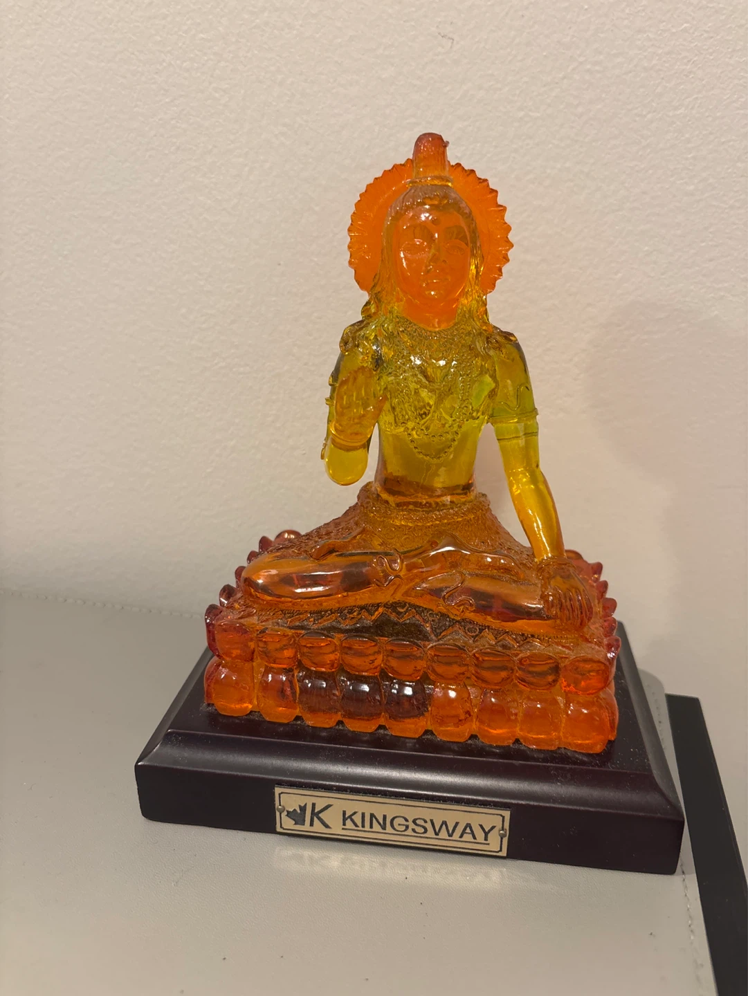 Kingsway Amber Colored Figurine