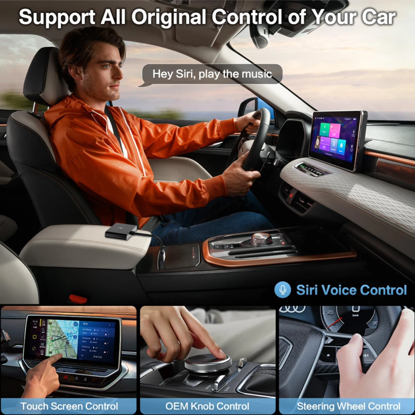 Wireless CarPlay Adapter Converts Wired to Wireless Carplay - photo 3
