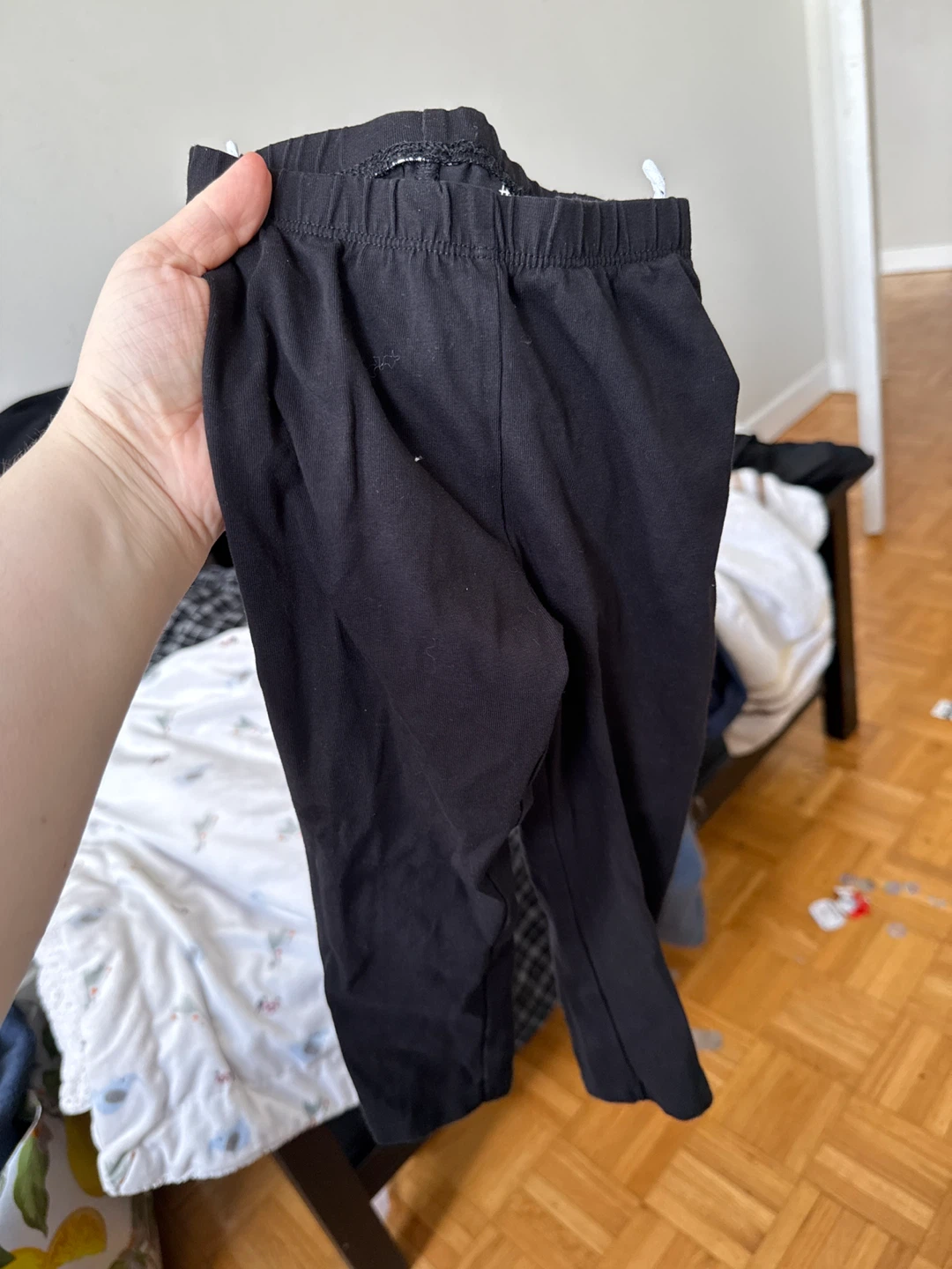 Black toddler leggings