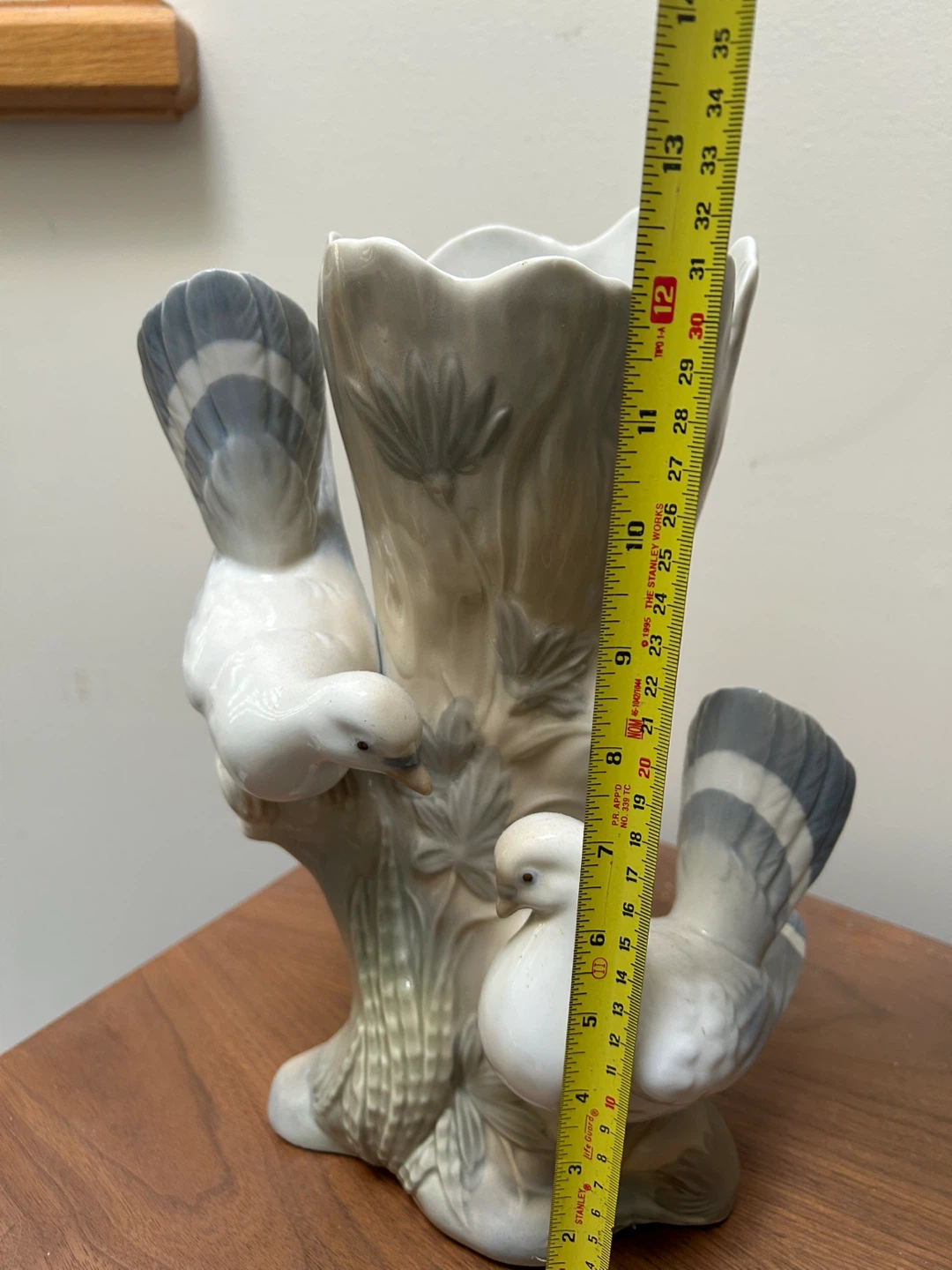 Vintage Ceramic Vase with Doves - photo 2