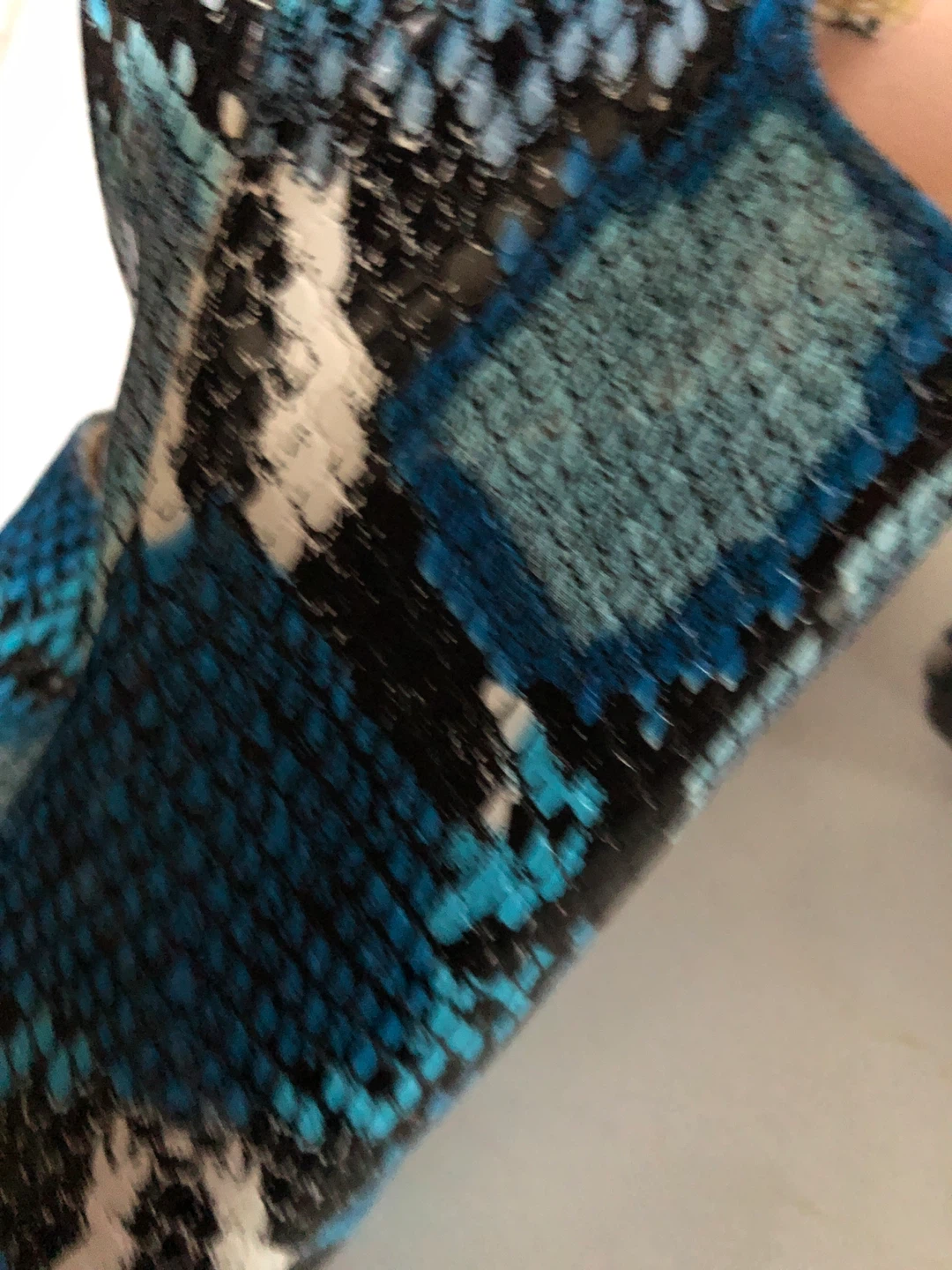 Women's Blue Snake Print Heeled Sandals Size Unknown - photo 3