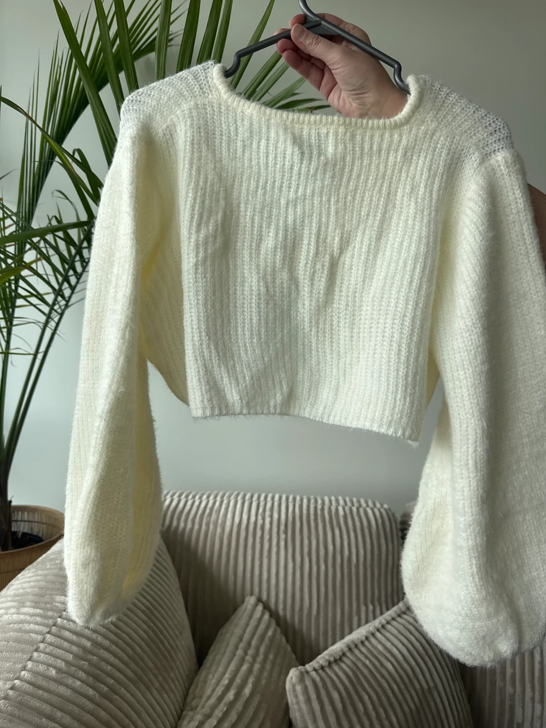 Princess Polly Cream Knit Crop Sweater - photo 2