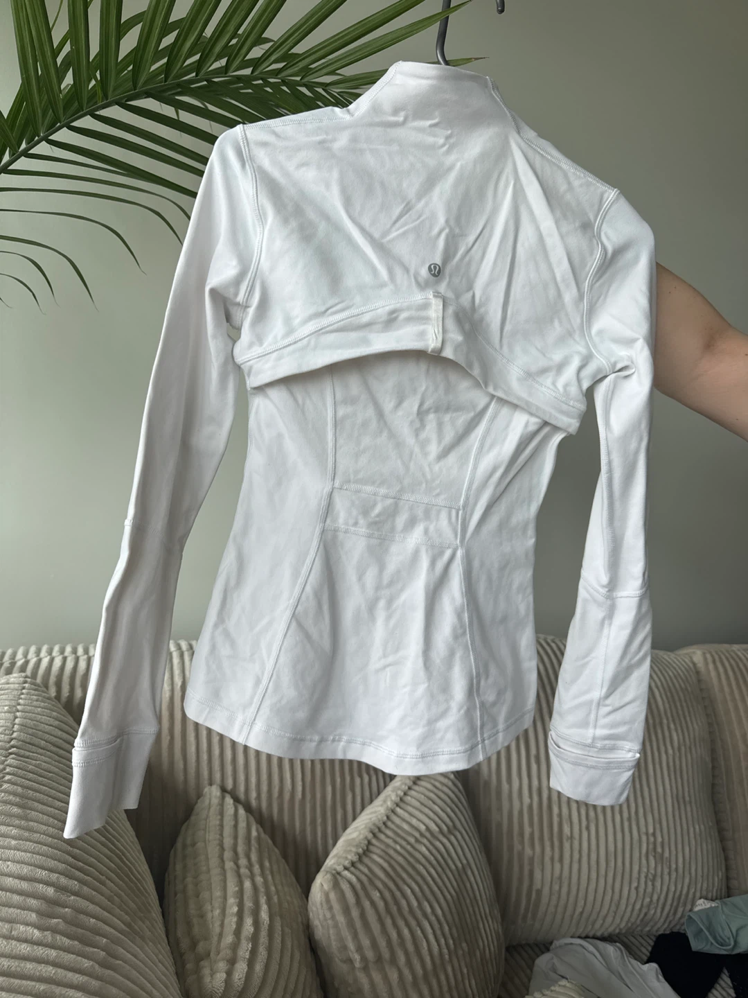 Lululemon White Zip-Up Jacket Size 4 - photo 2