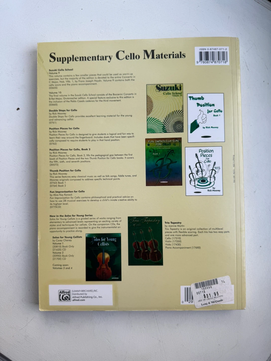 The Art of Cello Playing: book - photo 2