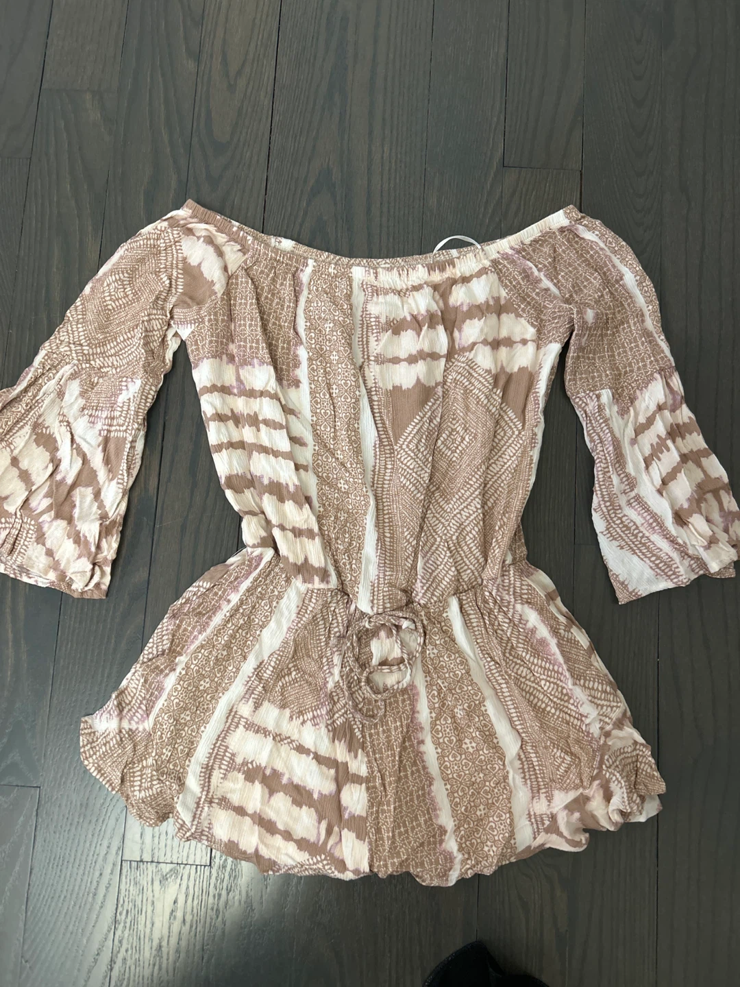 Sage Off-the-Shoulder Romper