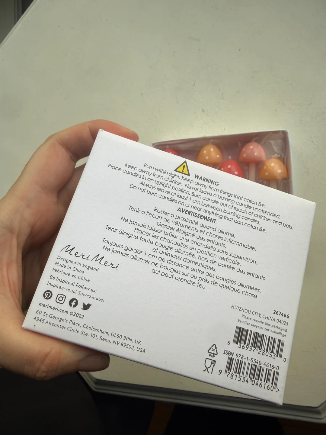 Meri Meri mushroom birthday candles BNIB - photo 3