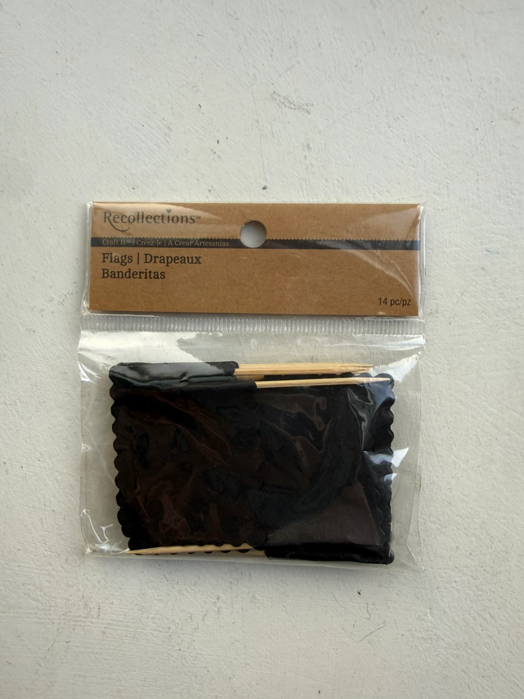 BNIB small black flags