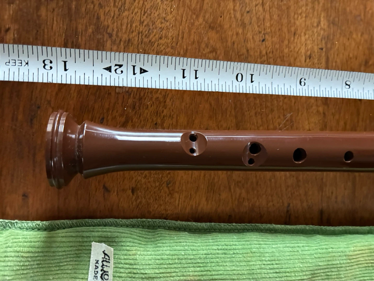 $6 Vintage Aulos Recorder Model 12.5" soprano - photo 3