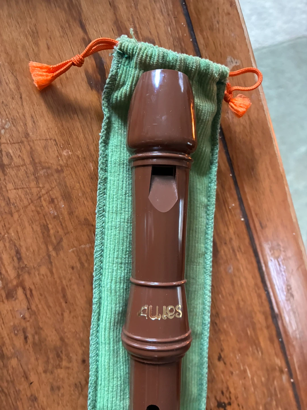 $6 Vintage Aulos Recorder Model 12.5" soprano - photo 5