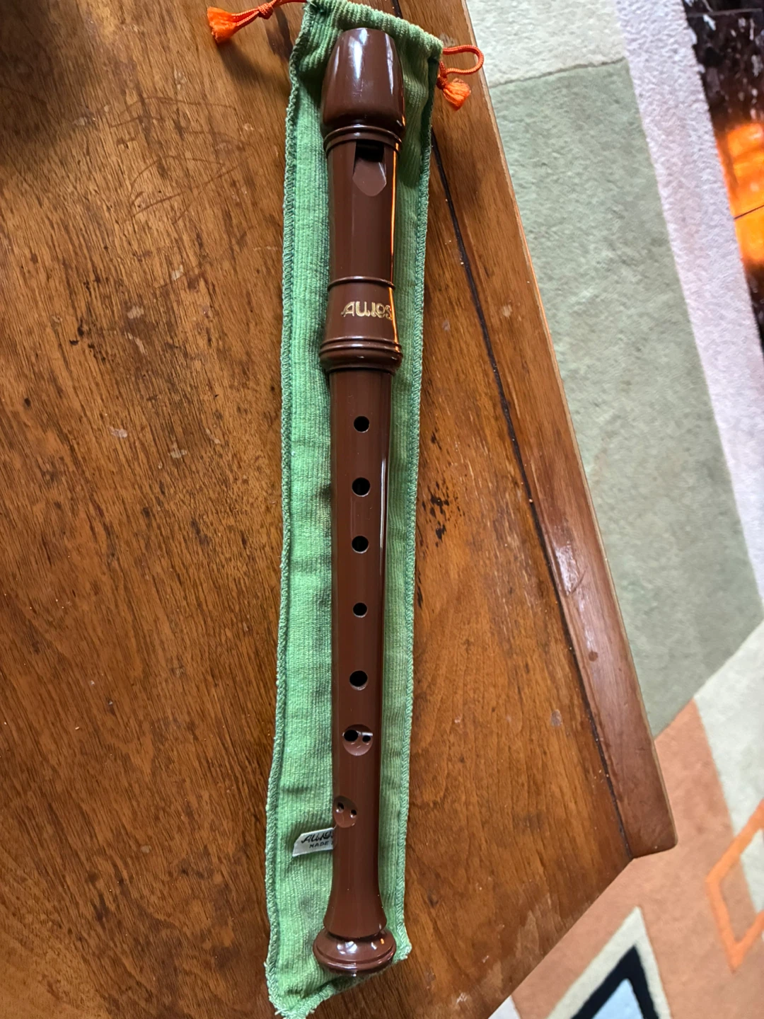 $6 Vintage Aulos Recorder Model 12.5" soprano - photo 4