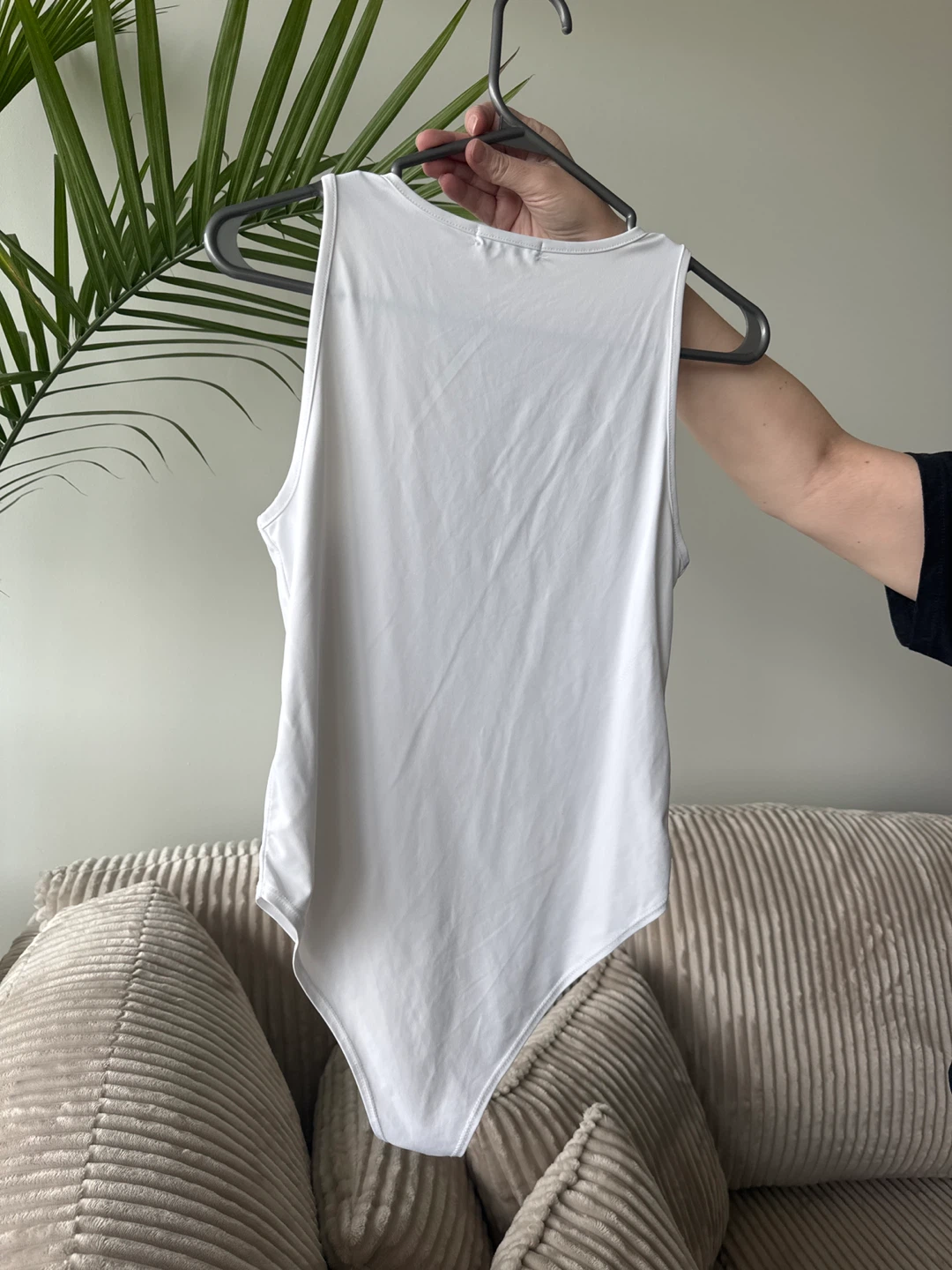 Sinsay White Sleeveless Bodysuit - Size L - photo 2