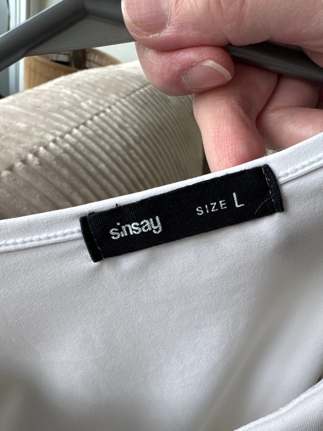 Sinsay White Sleeveless Bodysuit - Size L - photo 3