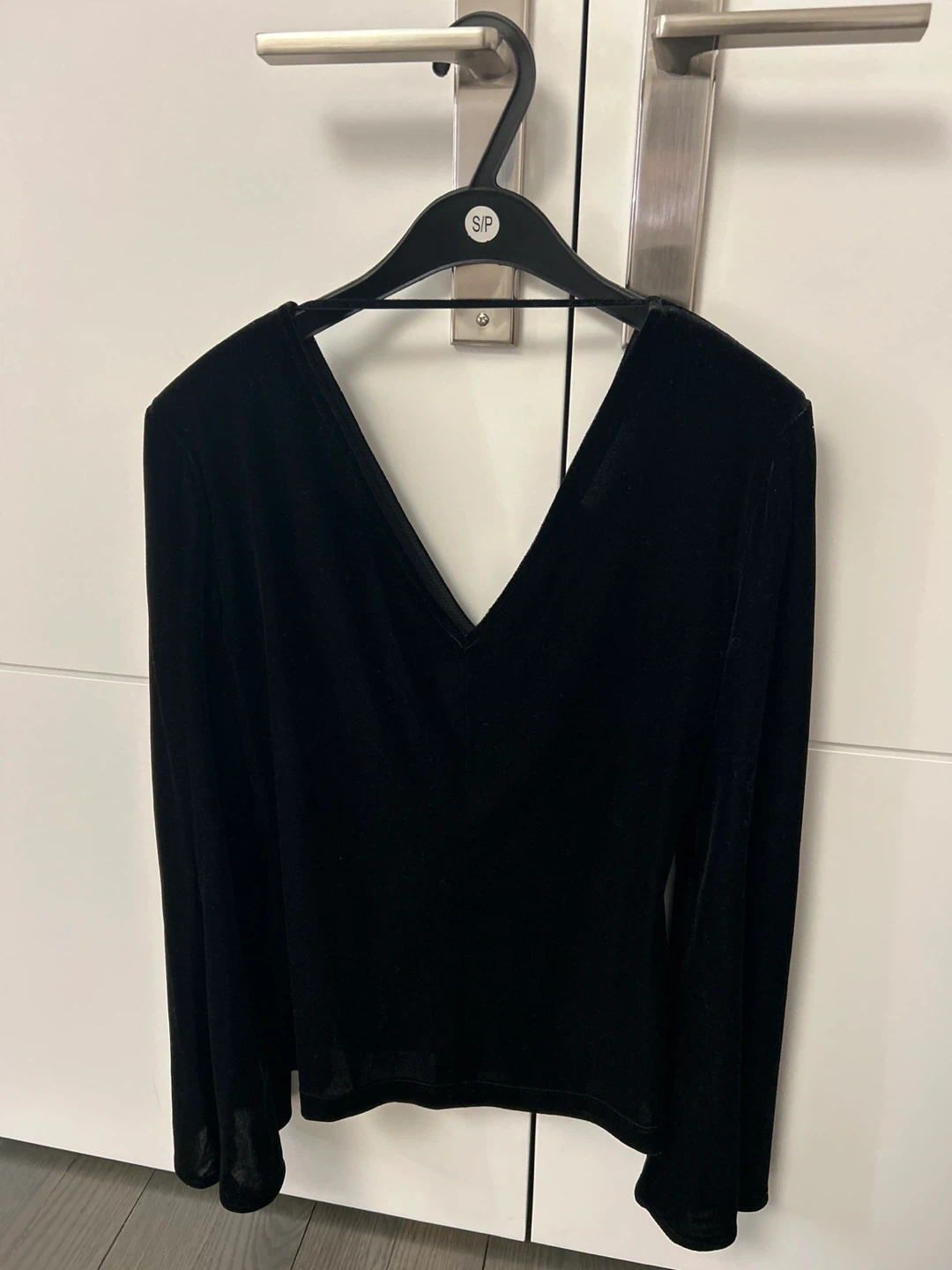 BAILEY 44 Black Velvet V-Neck Top