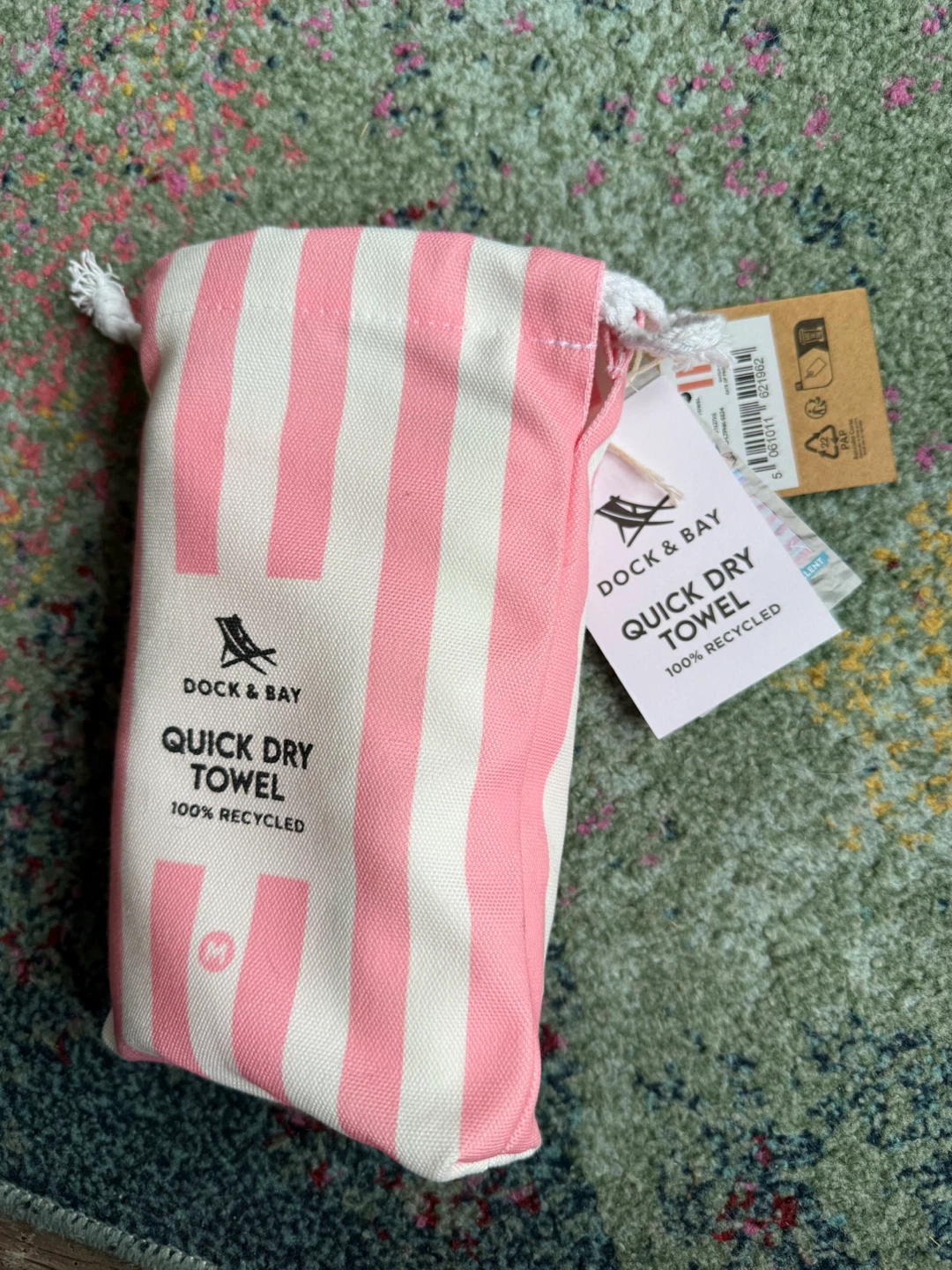 Dock & Bay Quick Dry Beach Towel - Malibu Pink 50” x 27”