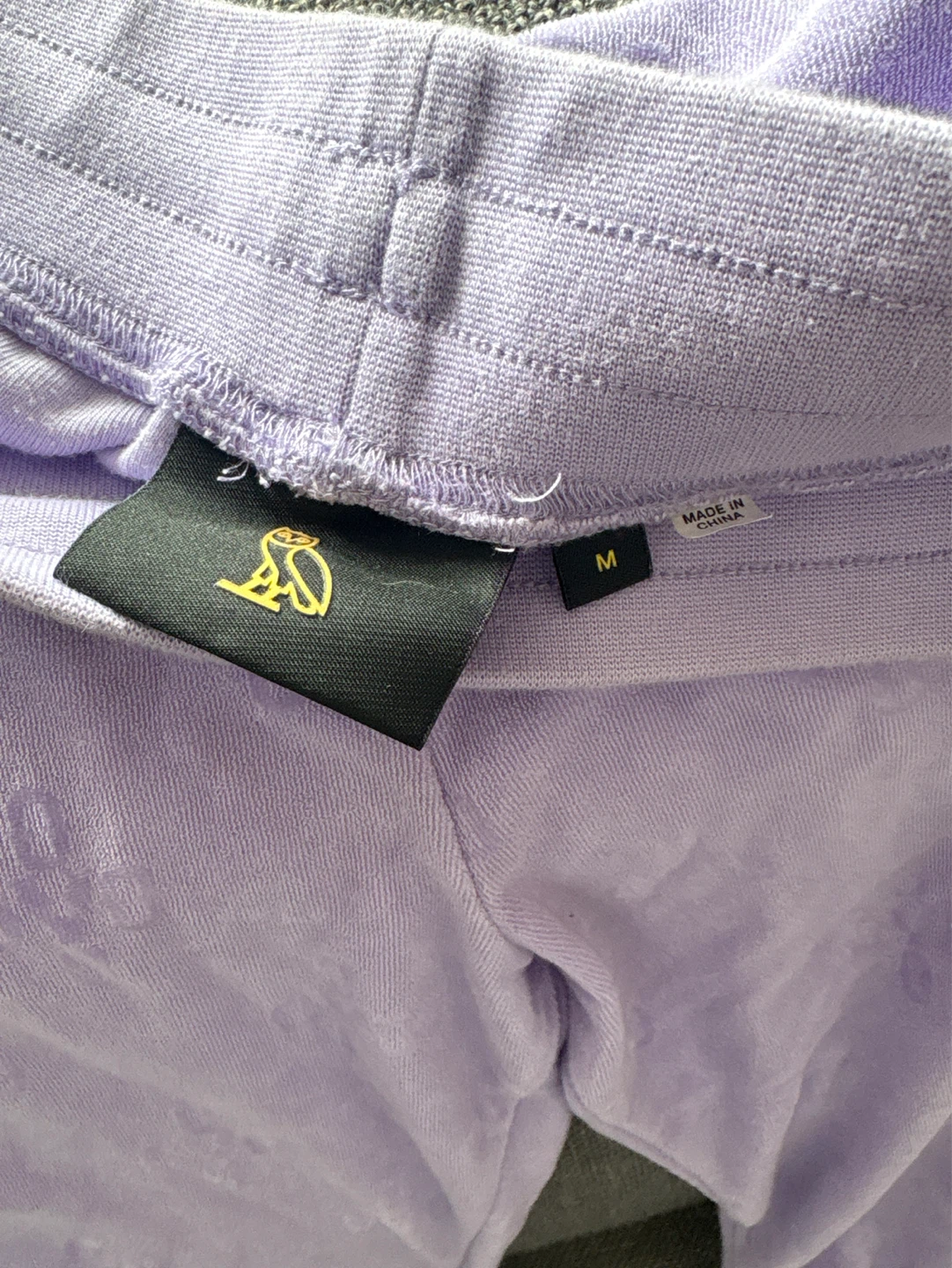 OVO Velour Joggers Lavender Size M - photo 3