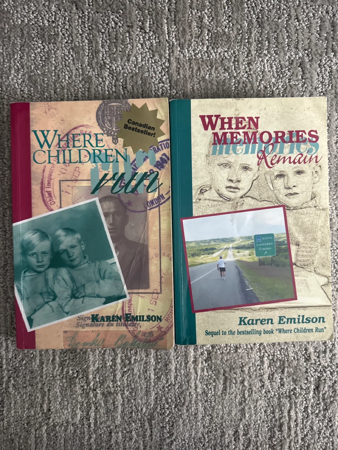 Where Children Run & When Memories Remain Books by Karen Emílsen
