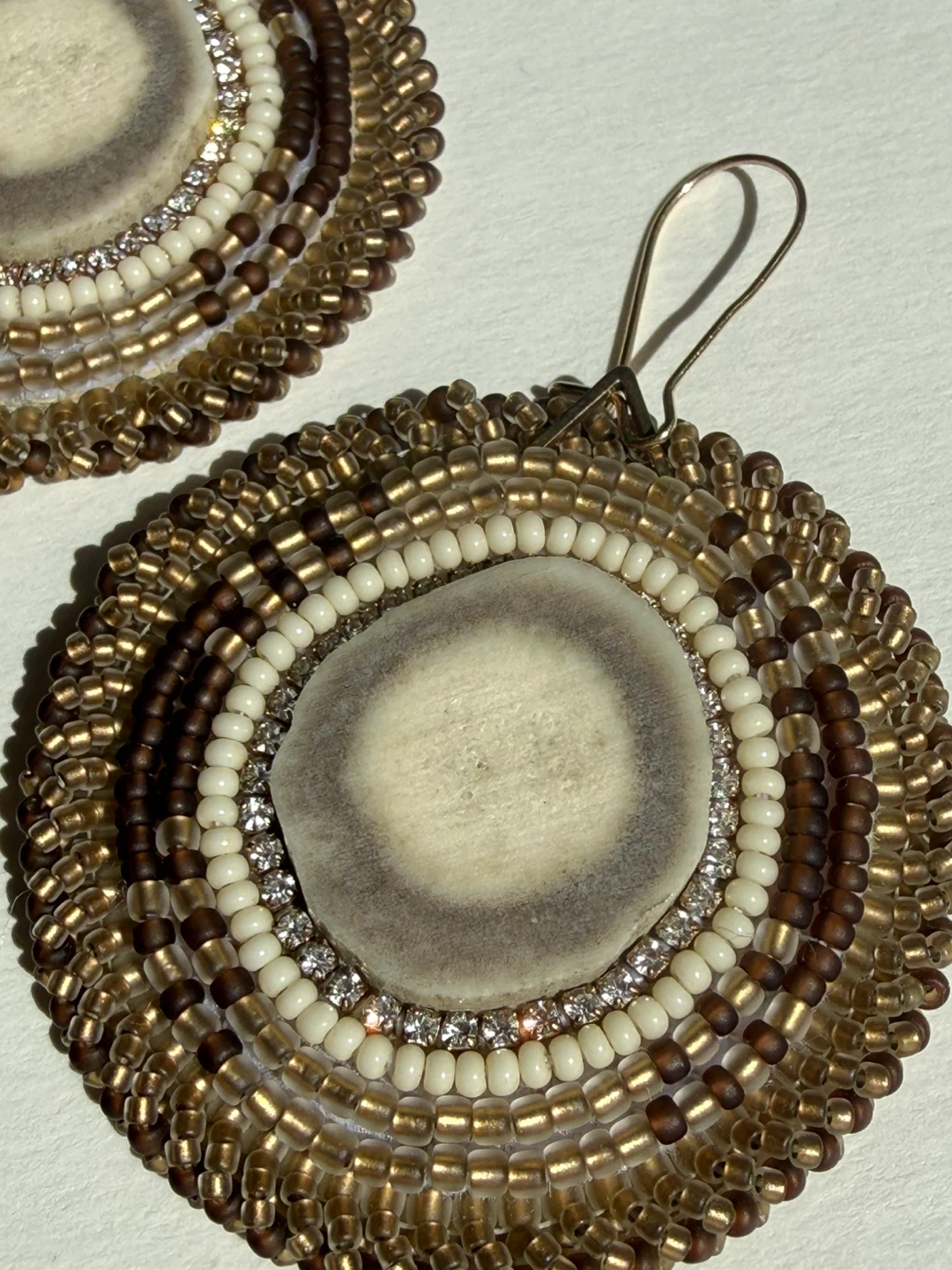 Beaded earrings - local Indigenous artist