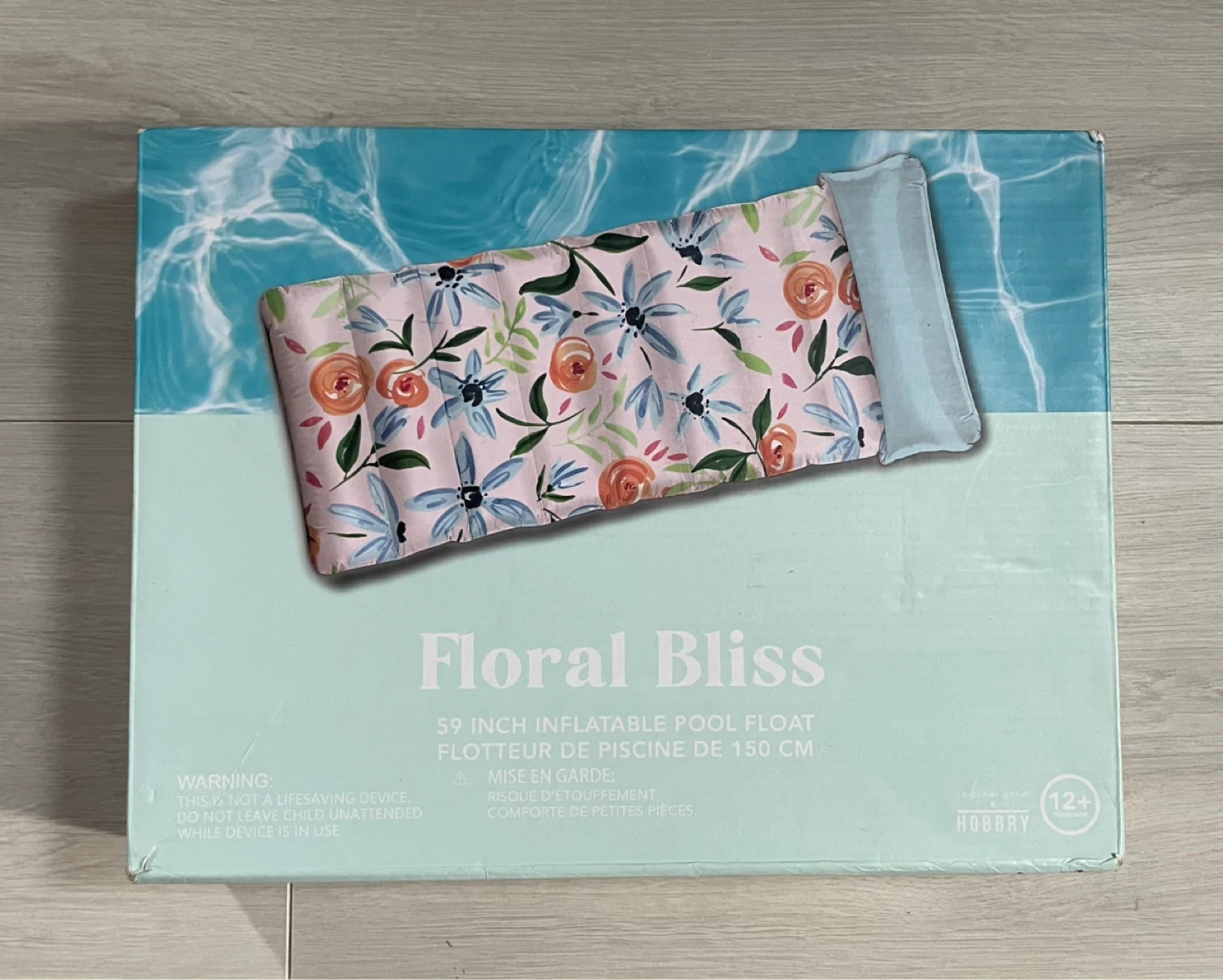NEW Floral Bliss Pool Float Lounger w/ Pillow 🌸☀️ - photo 2