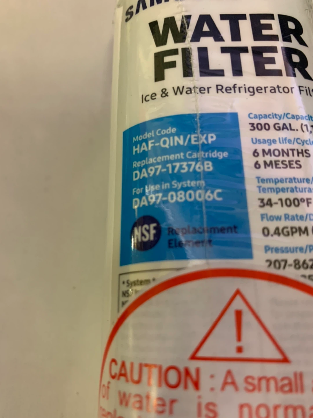 Samsung Water Filter for Ice & Water Refrigerators - photo 2