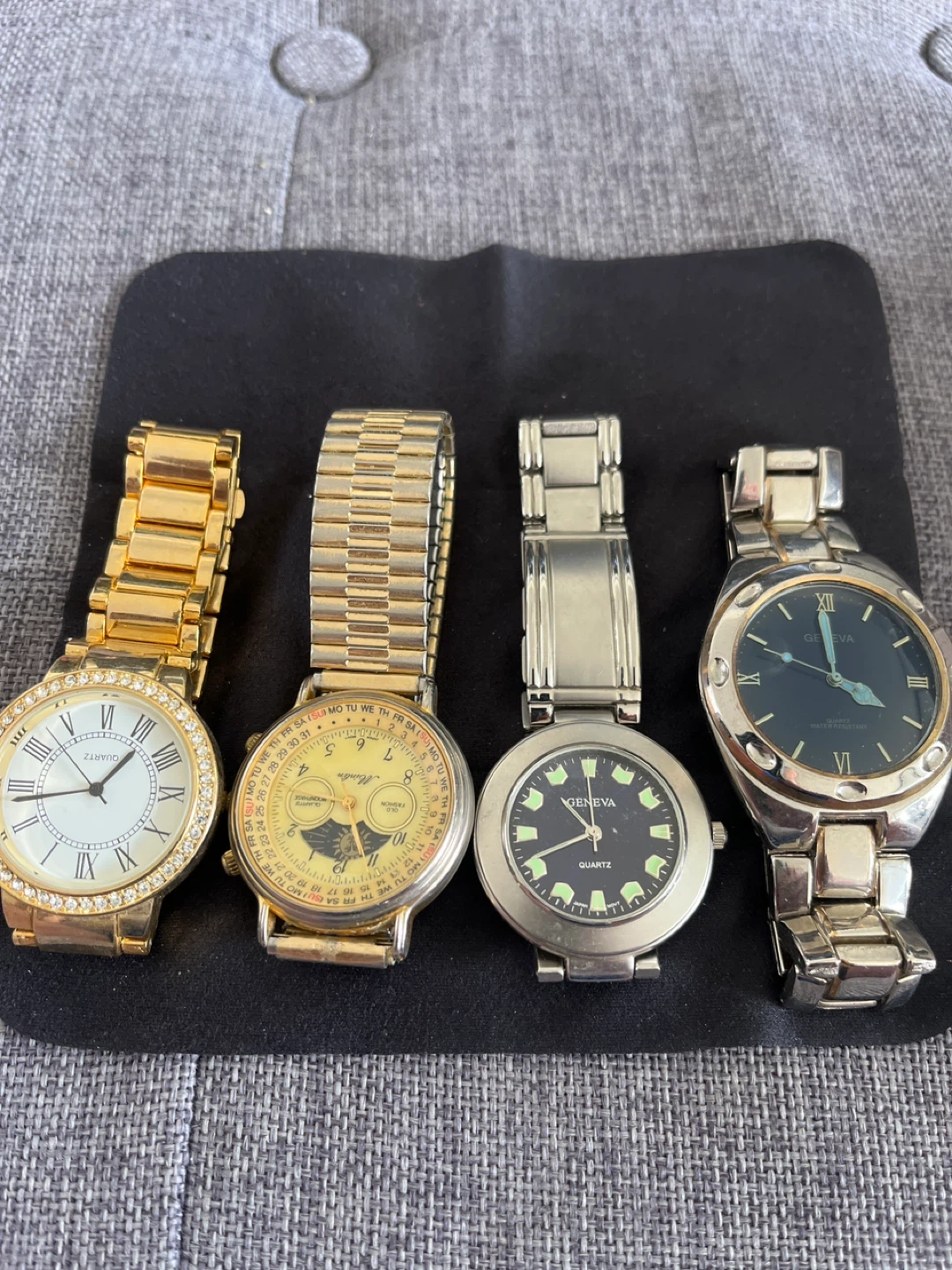 Four Geneva and Minlin Watches