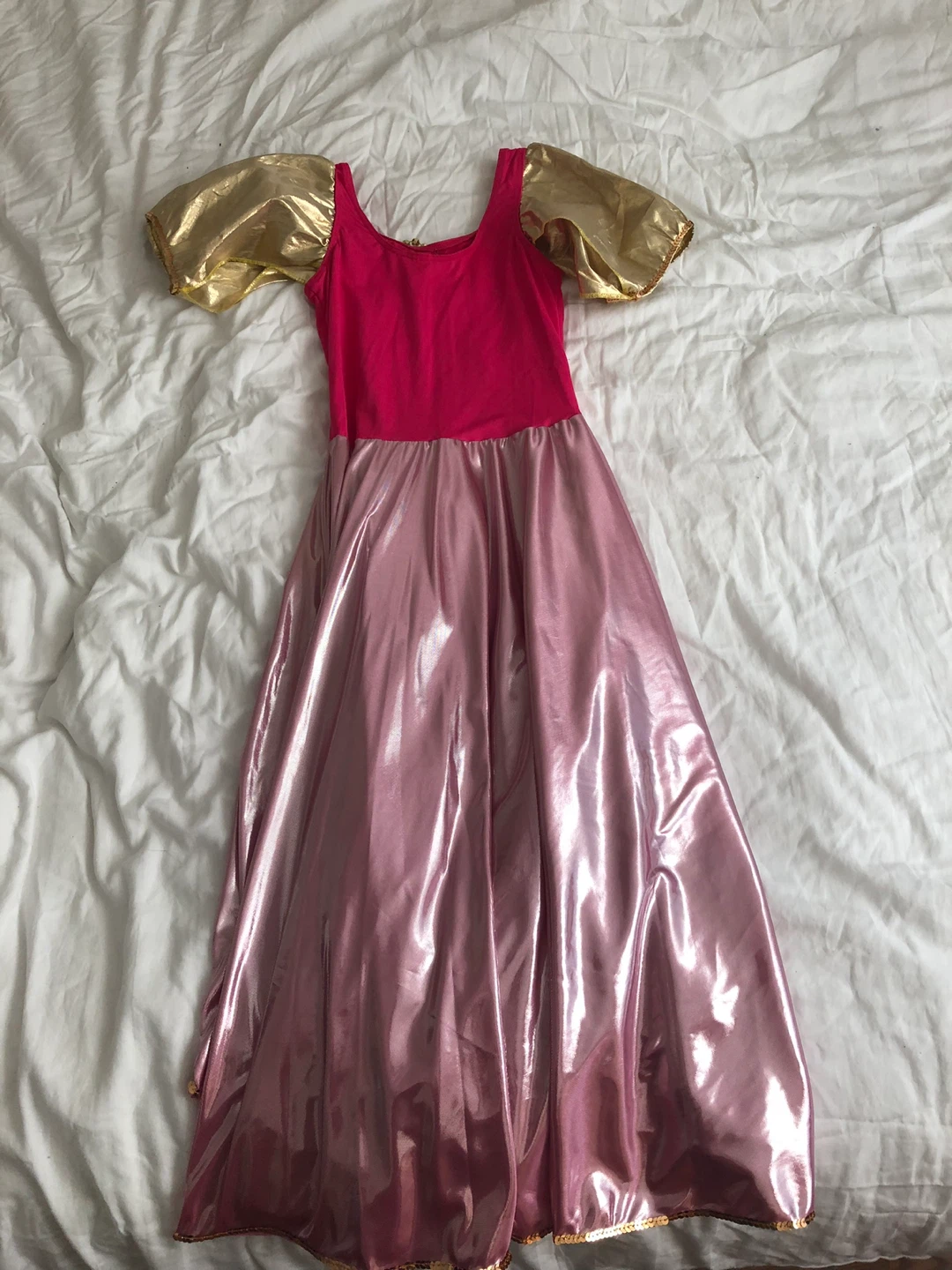 Girl's Pink and Gold Princess dance Dress - photo 2