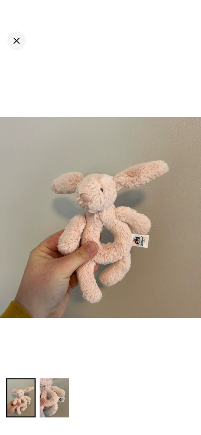 Jellycat Pink Bunny Rattle