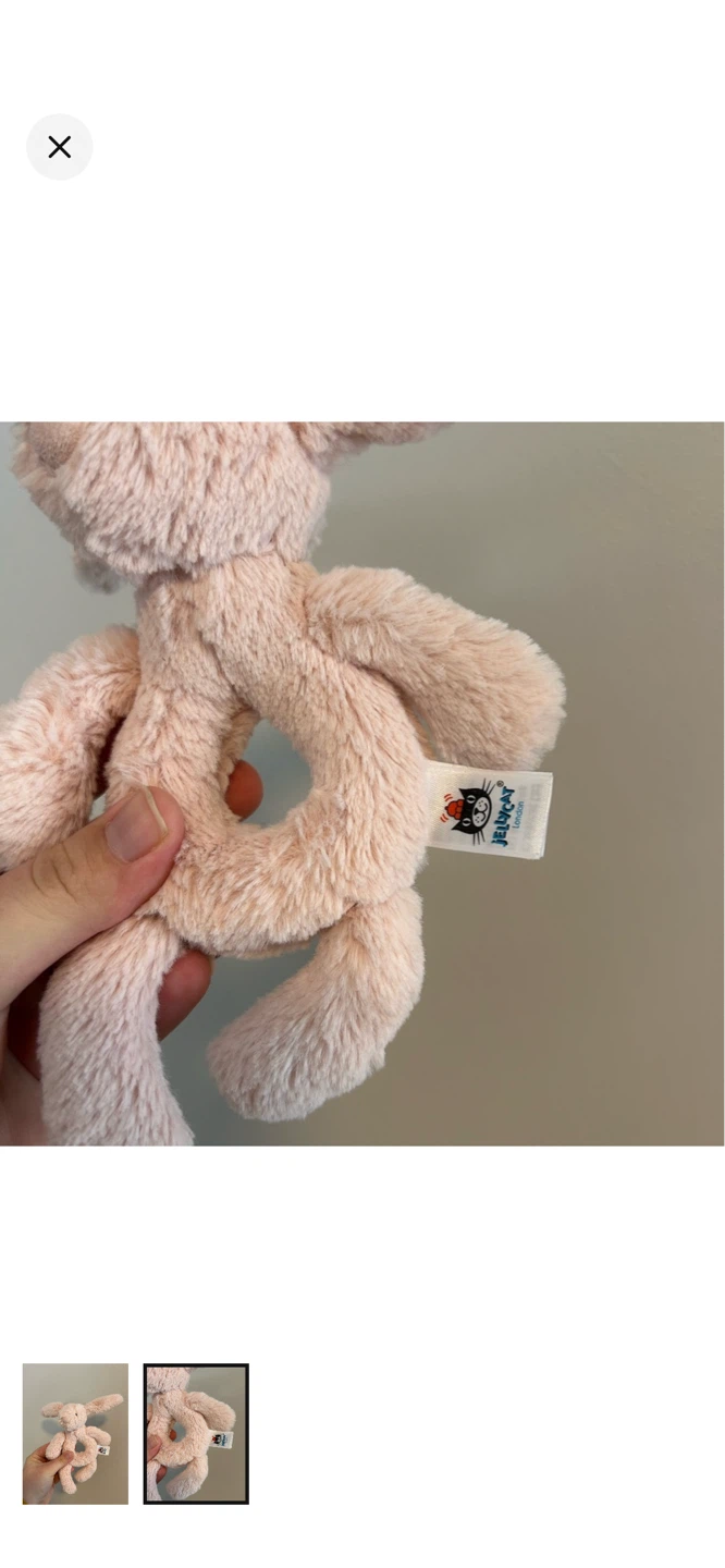 Jellycat Pink Bunny Rattle - photo 2