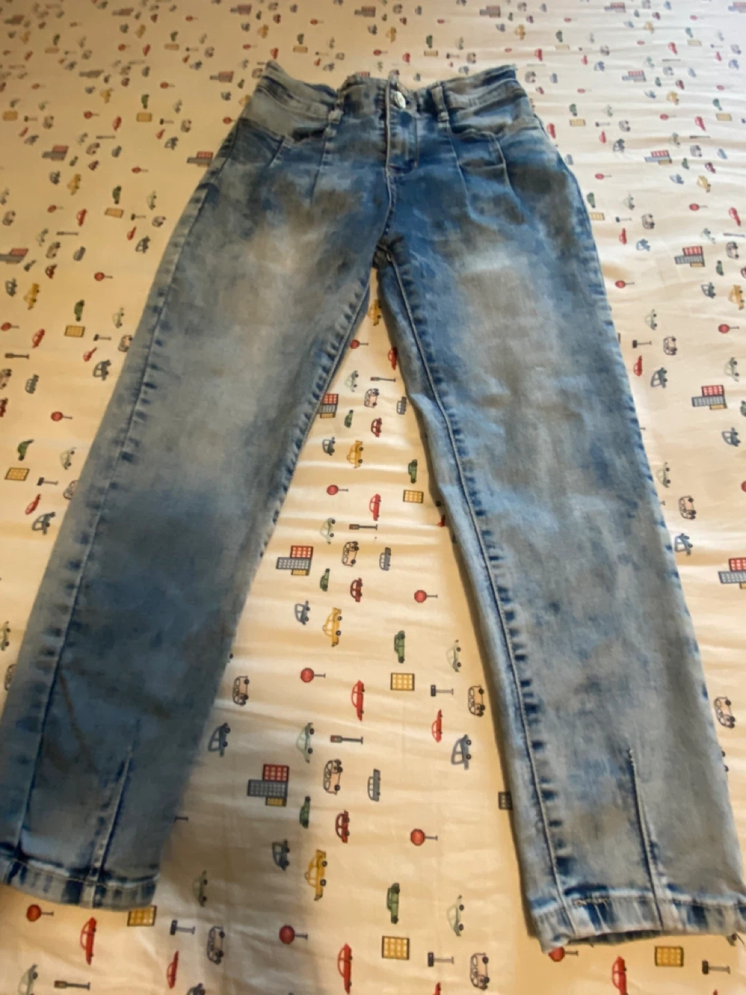 Girls' Acid Wash Denim Jeans