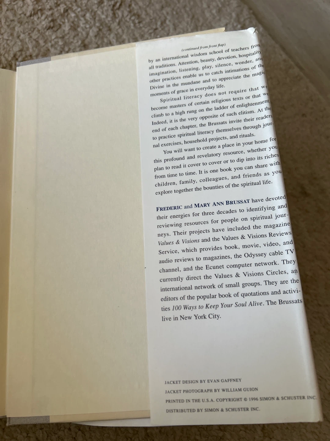 Spiritual literacy book as good as new - photo 4
