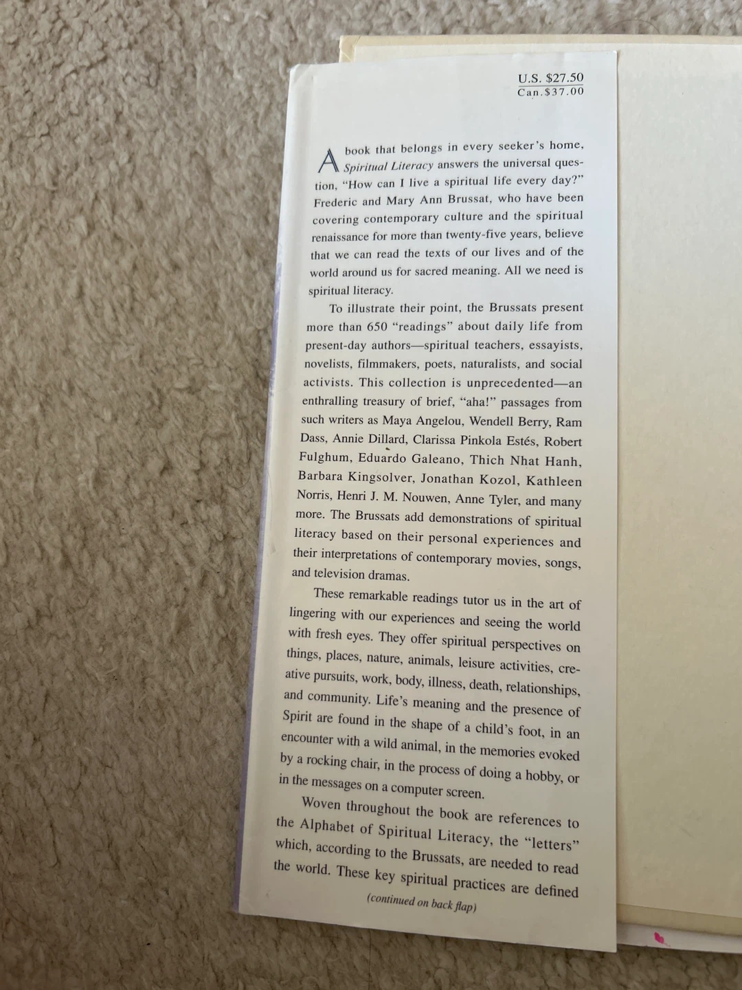 Spiritual literacy book as good as new - photo 5