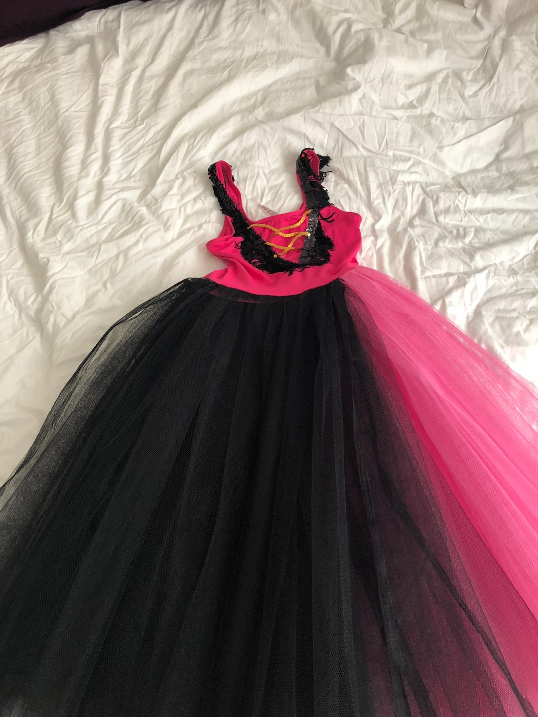 Pink and Black Tutu Dress