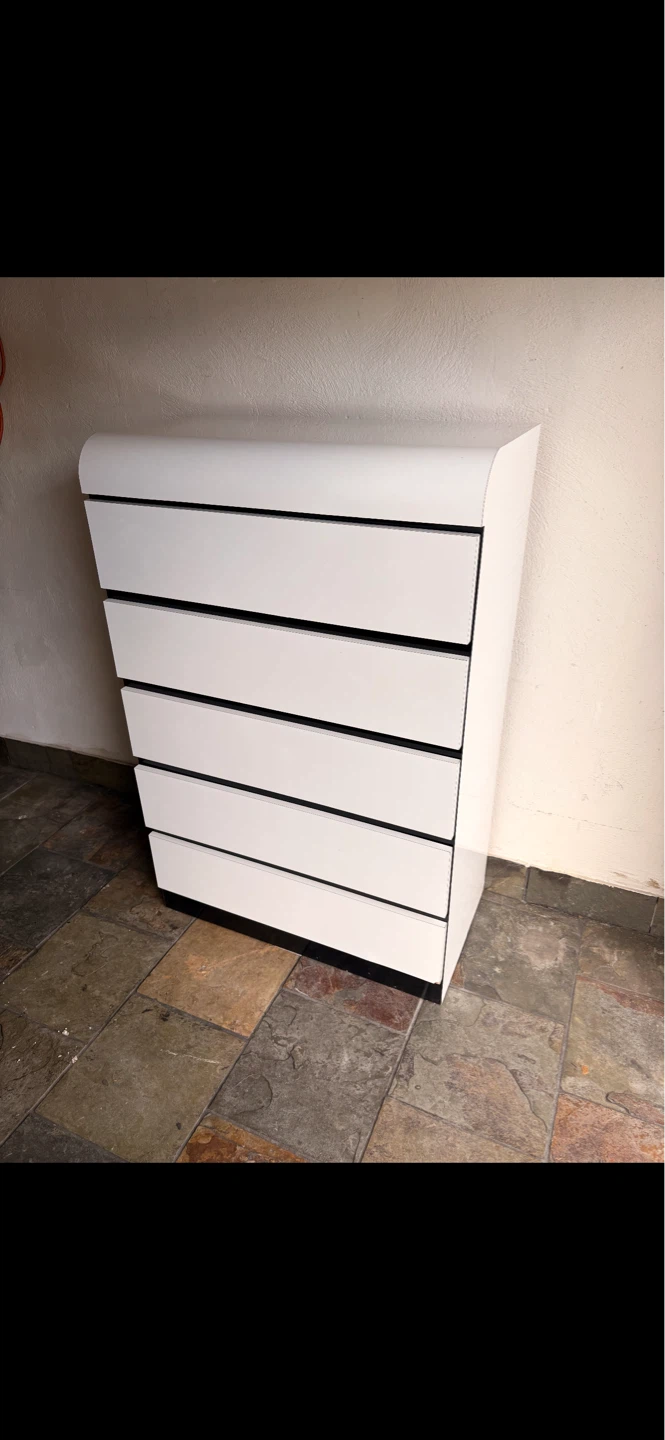 White 5-Drawer Dresser