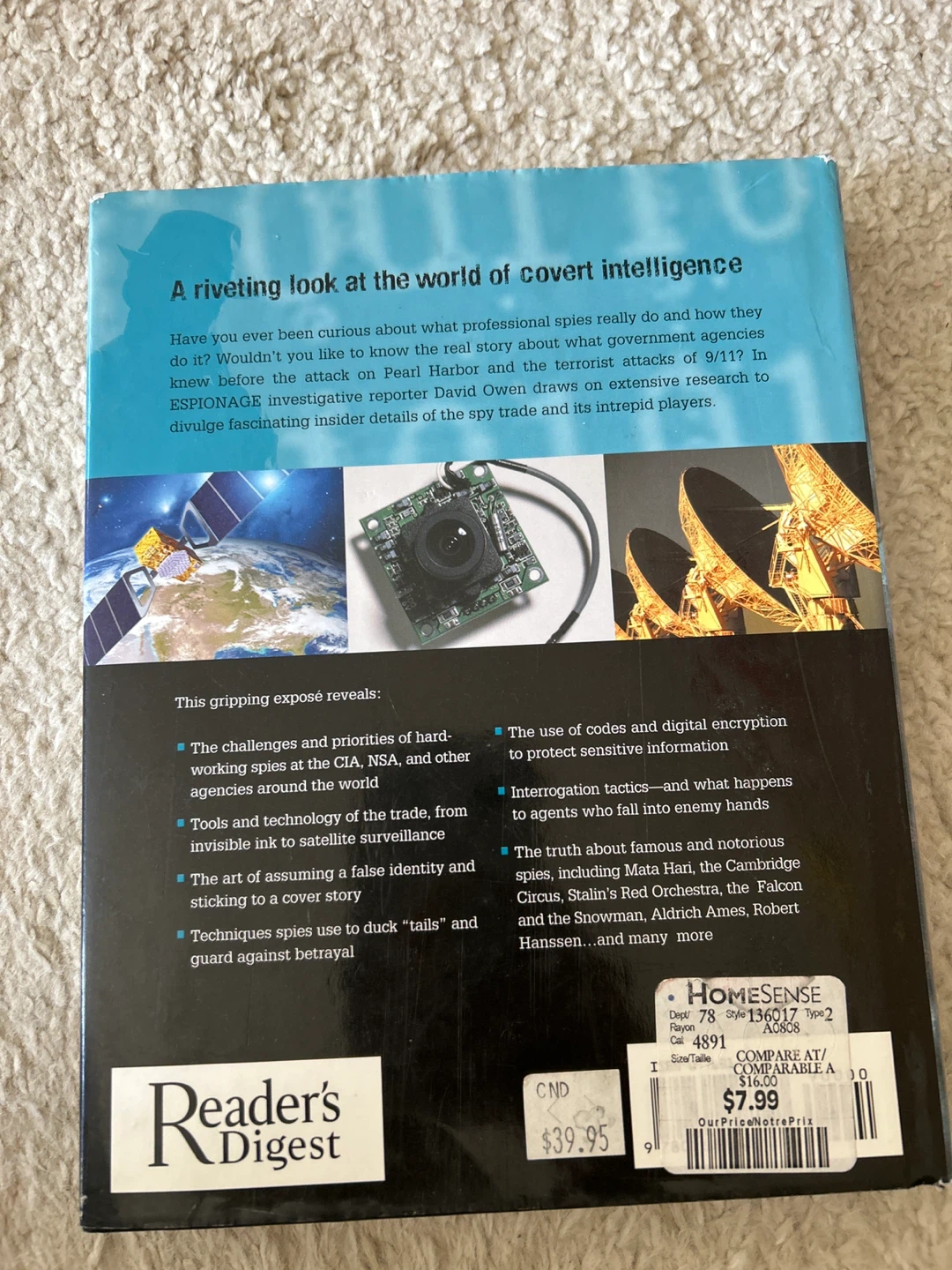 Espionage book brand new great read - photo 2