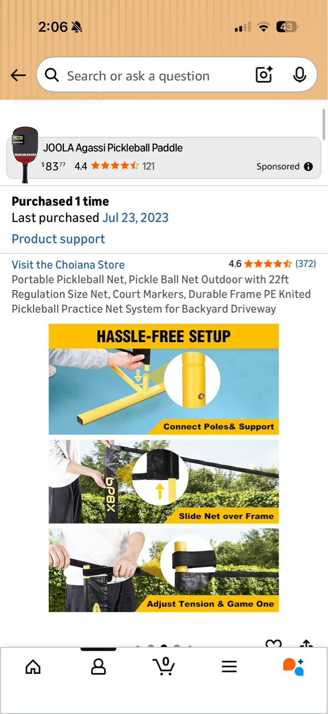 Pb8X New Portable Pickleball Net System - 22ft - photo 5