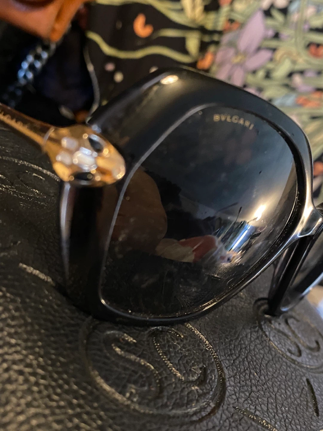 BVLGARI Women's Black Serpenti Sunglasses - photo 3