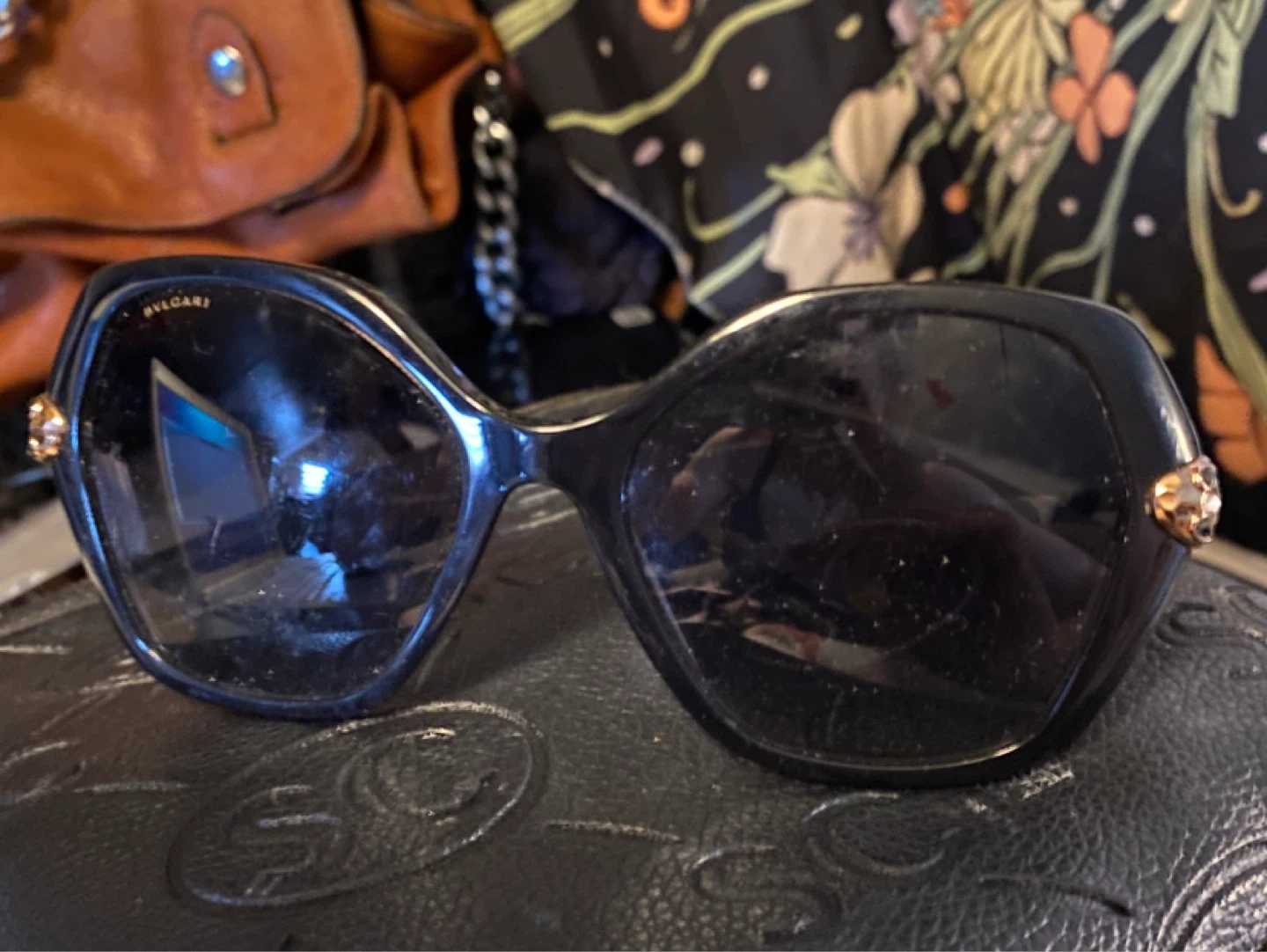 BVLGARI Women's Black Serpenti Sunglasses - photo 2