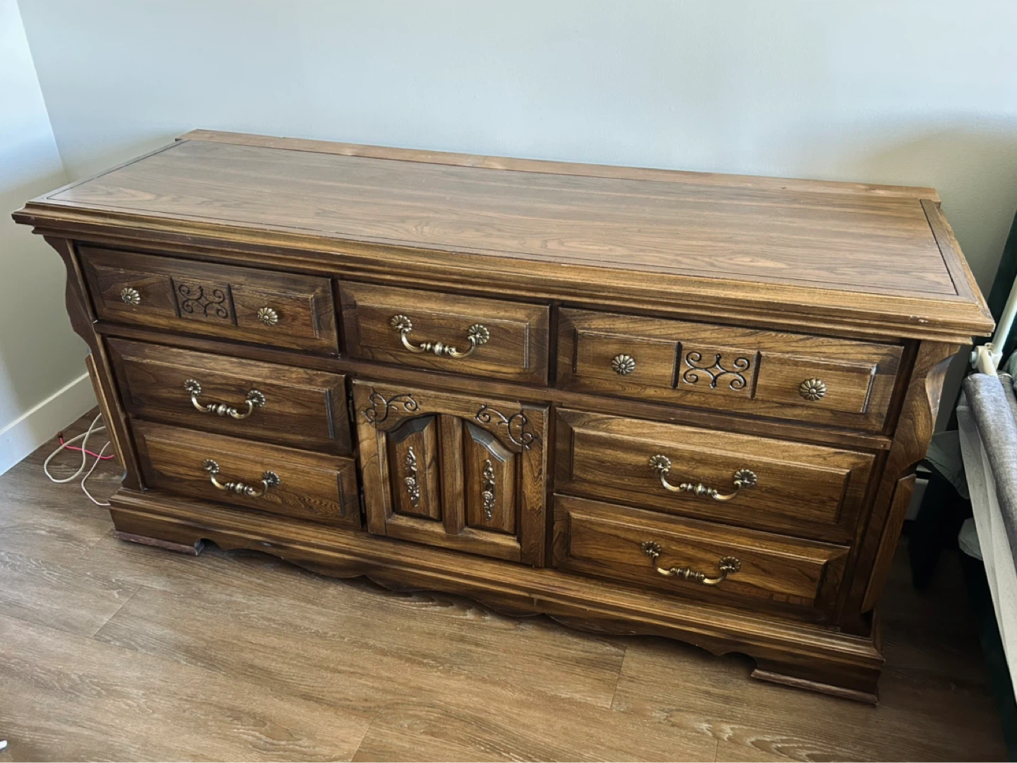 Vintage Wood Dresser - photo 2