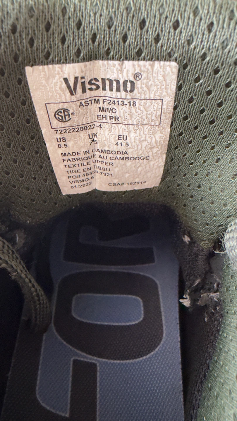 Vismo Work Boots Size 8.5 - photo 2