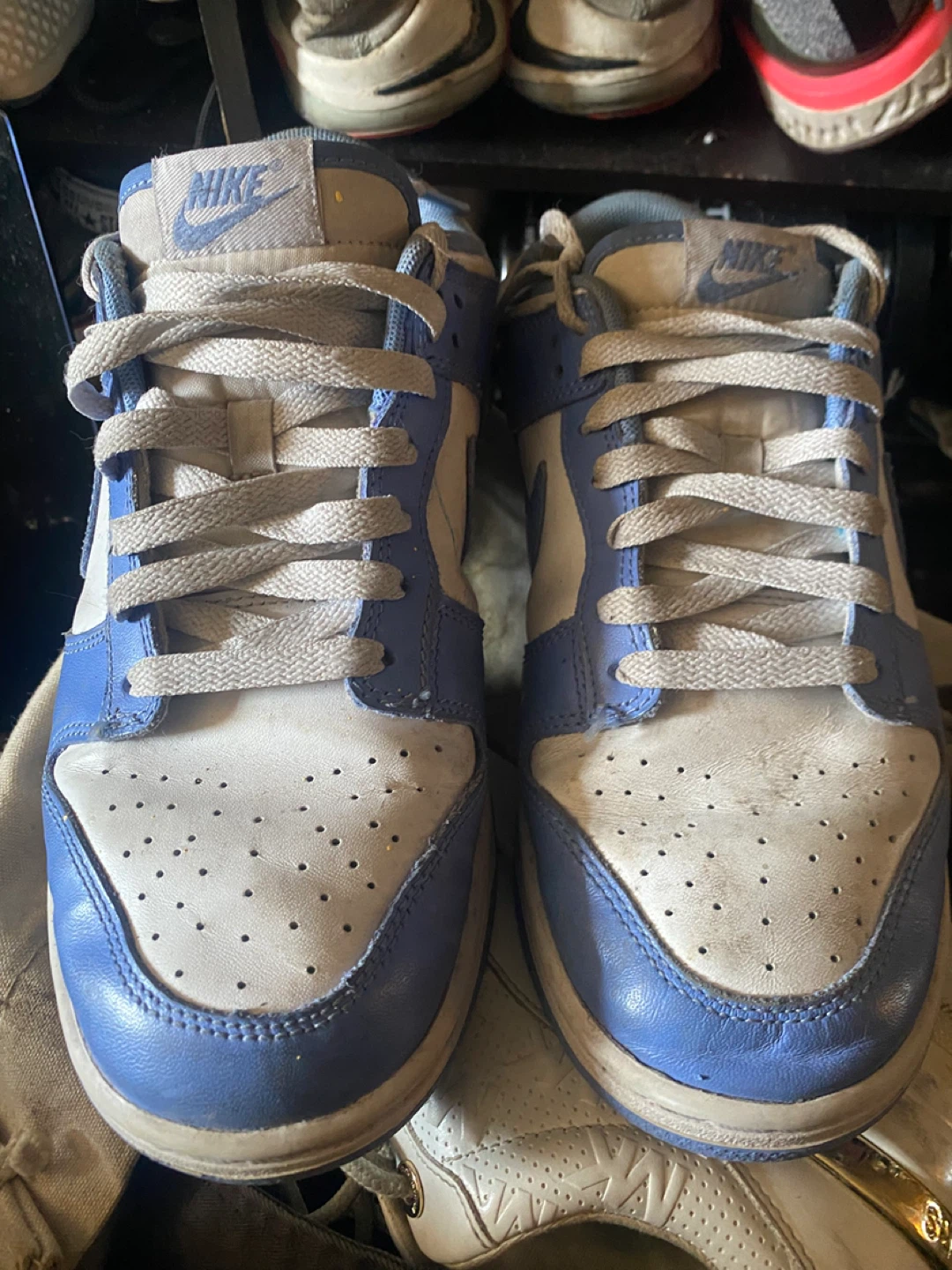 Nike Dunk Low Light Blue White Sneakers - photo 3