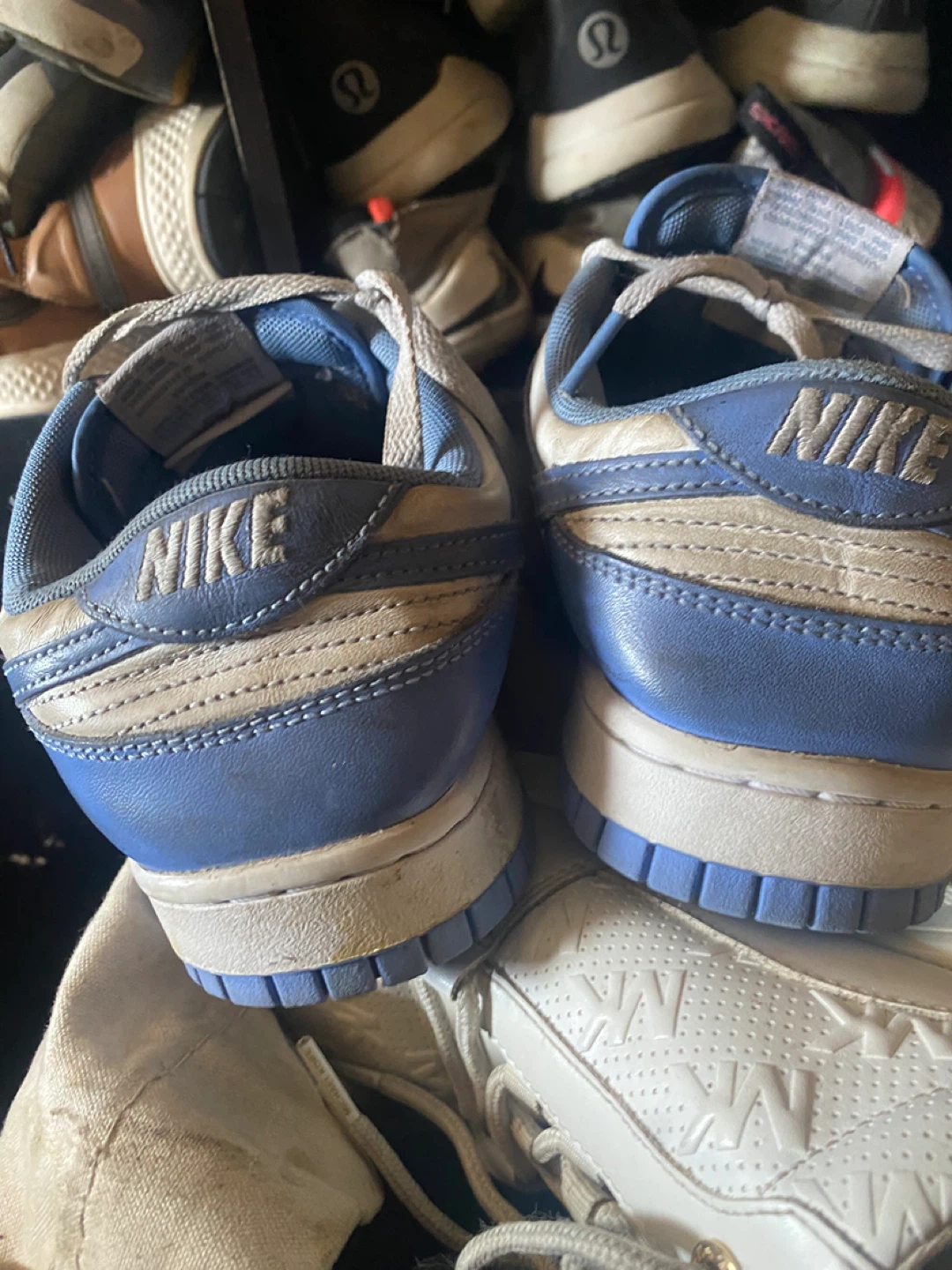 Nike Dunk Low Light Blue White Sneakers - photo 2