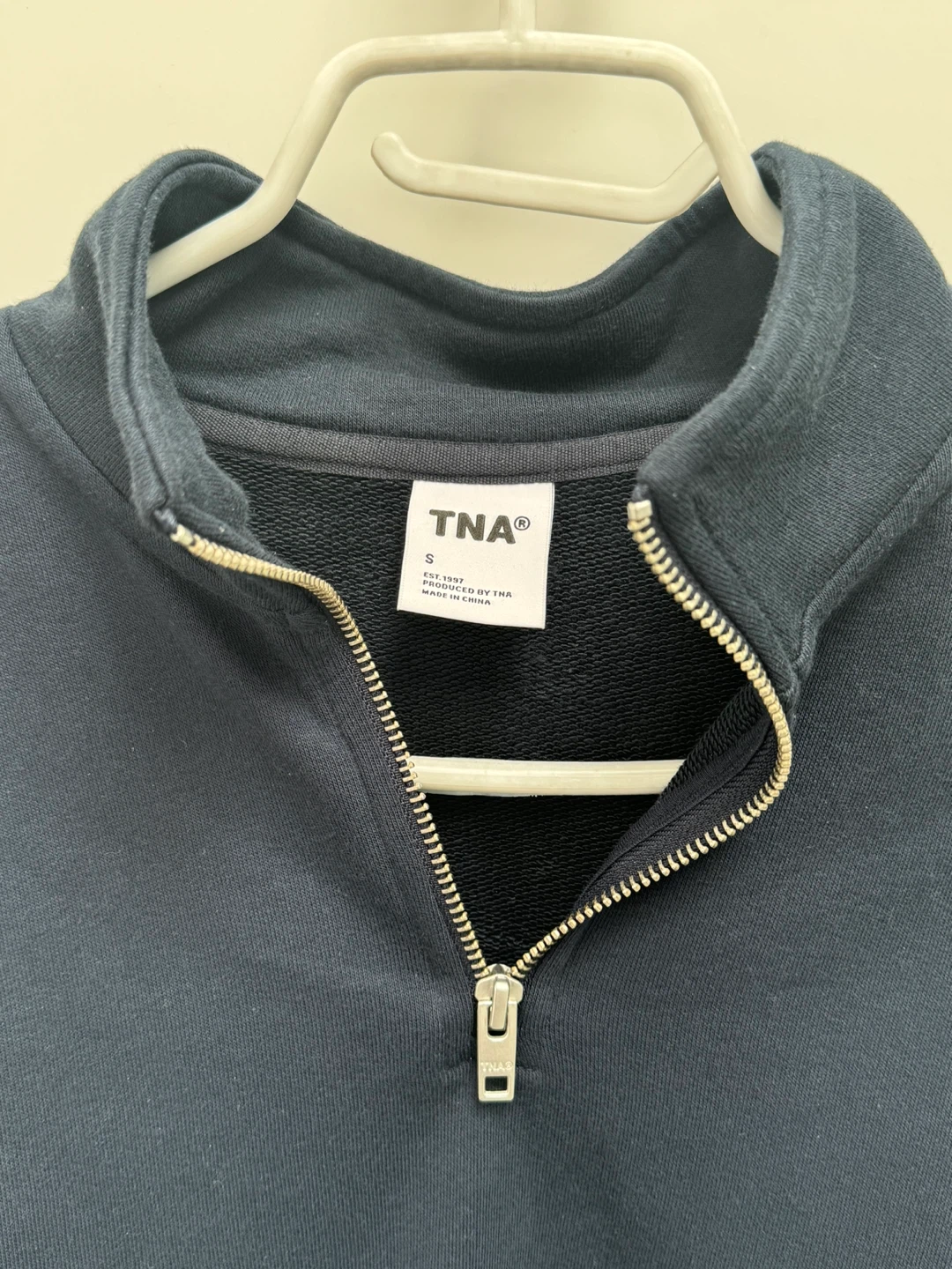 TNA Cropped 1/4 Zip Sweatshirt - Size S - photo 3