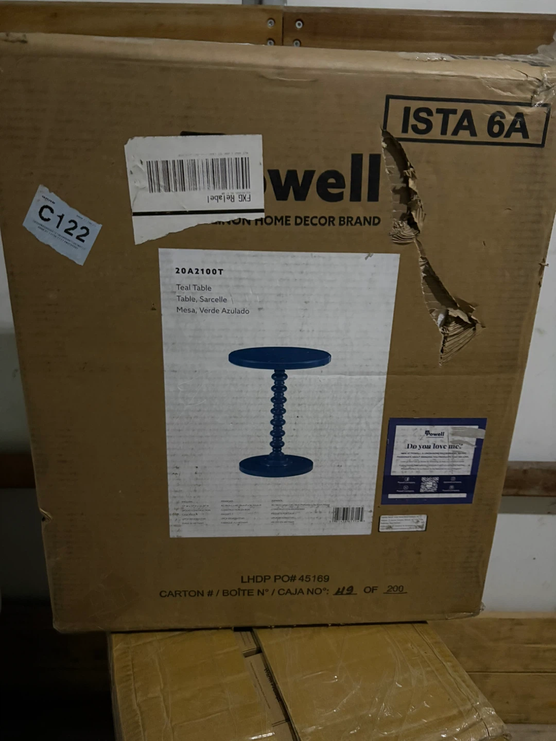 Well Dwell Teal Sarcelles Table - photo 2