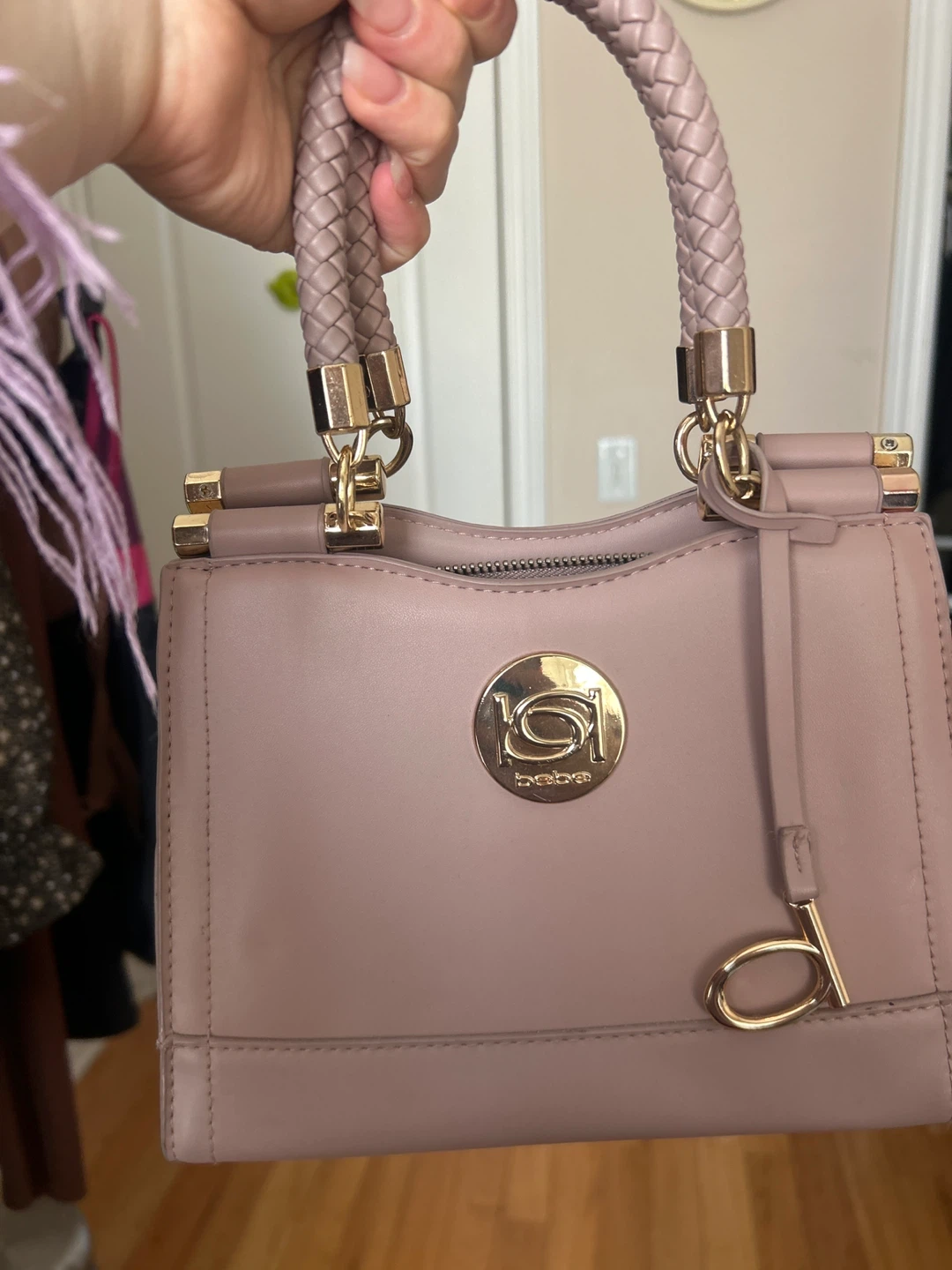 Bebe Pink Satchel Handbag