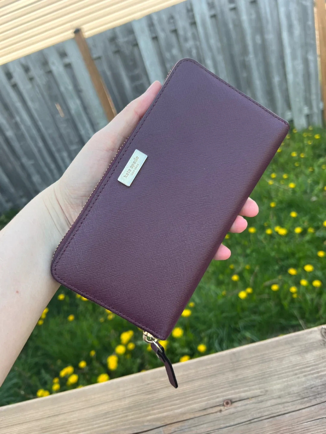 Like new Kate Spade Wallet - Deep Burgundy
