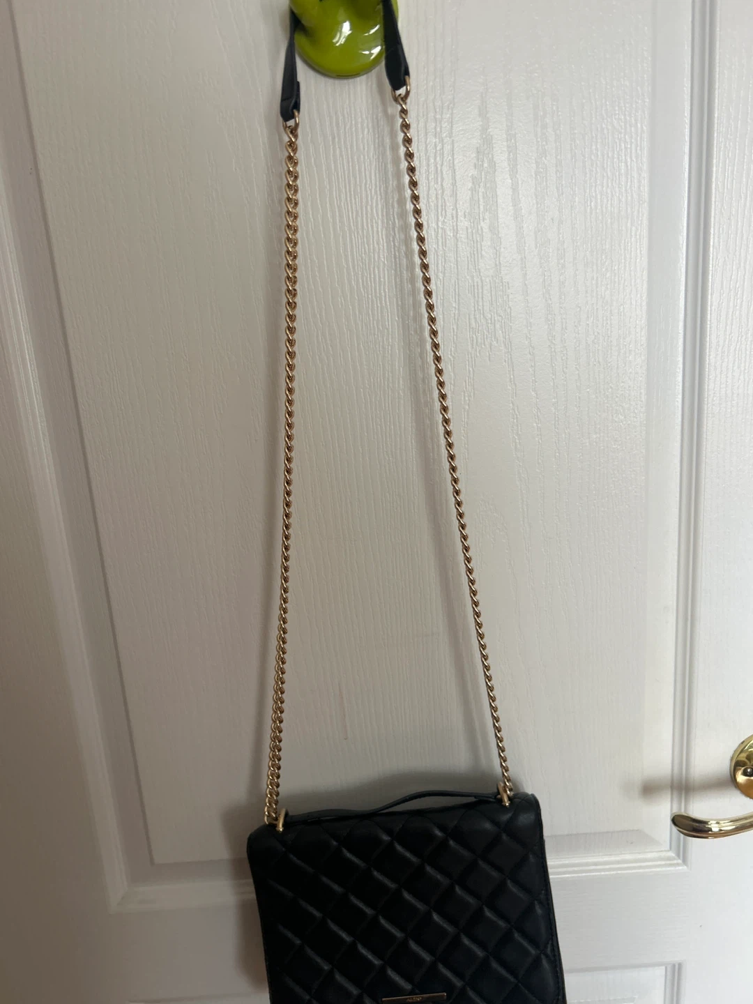 ALDO Black Quilted Chain Shoulder Bag