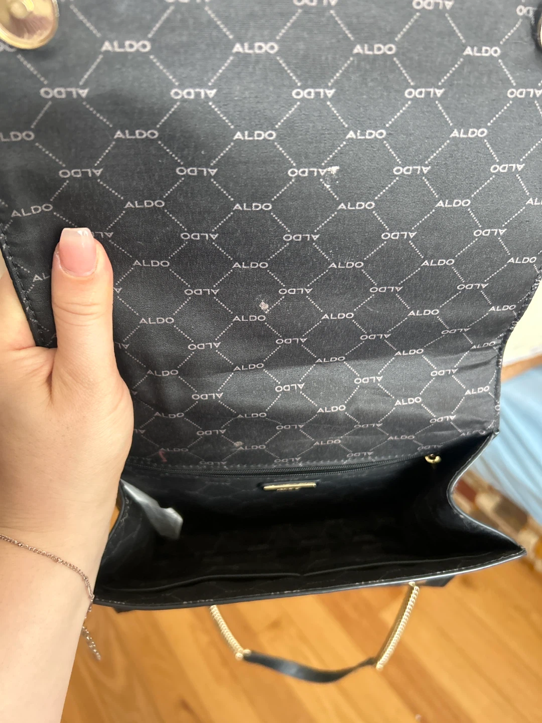 ALDO Black Quilted Chain Shoulder Bag - photo 3