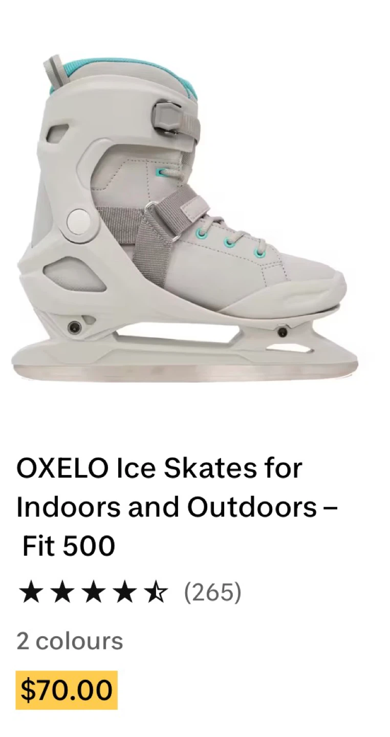 OXELO Ice Skates Size 40 - photo 5