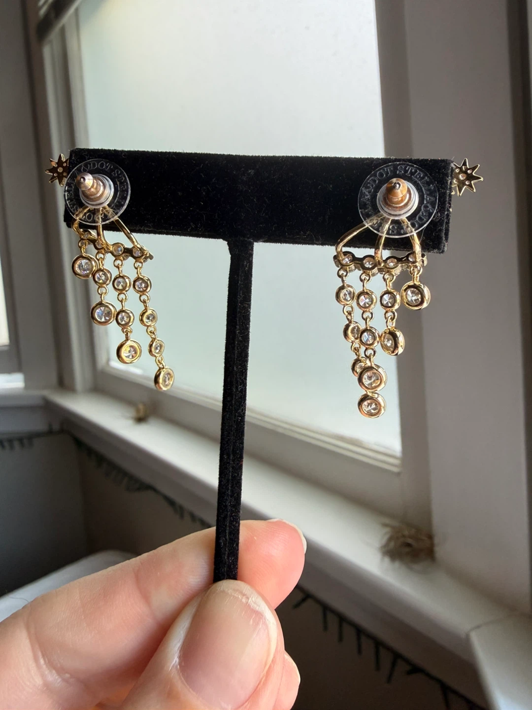 Stella & Dot - convertible gold earrings set - photo 2