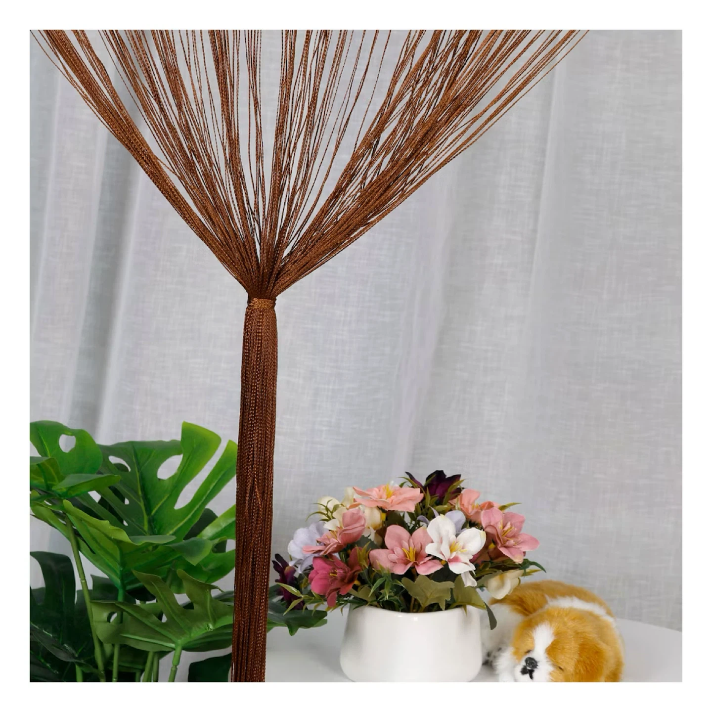 Sparkly Brown Fringe Tassel Door Curtains - photo 3